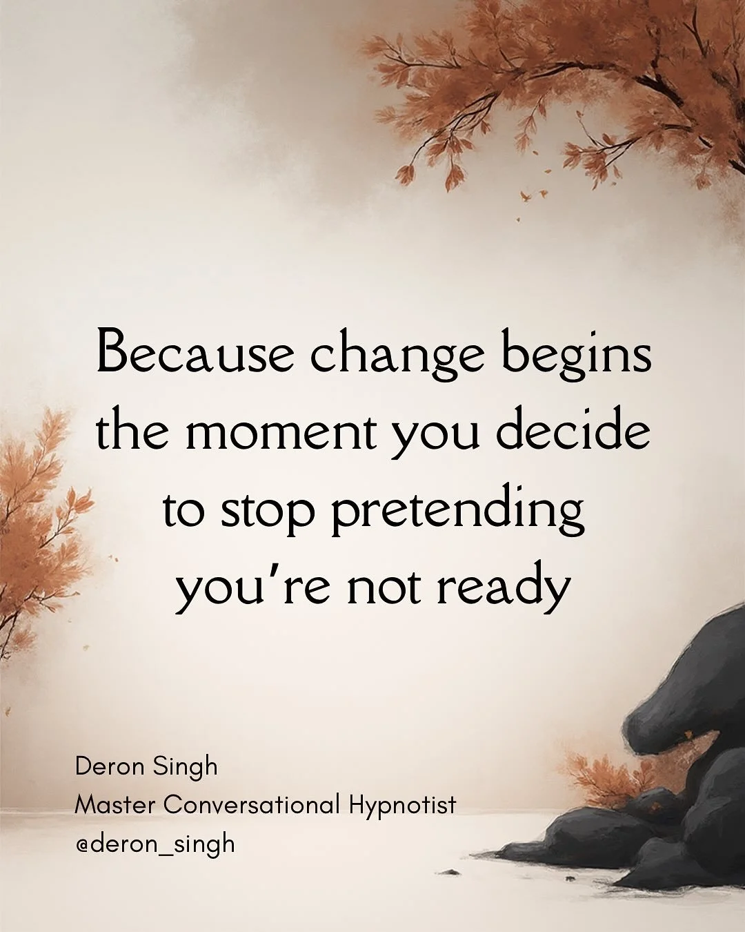 You&rsquo;ve been preparing for a long time...telling yourself you just need more clarity, more healing, more time.

But readiness isn&rsquo;t something that comes.

It&rsquo;s something you decide.

You don&rsquo;t need to become more before you cha