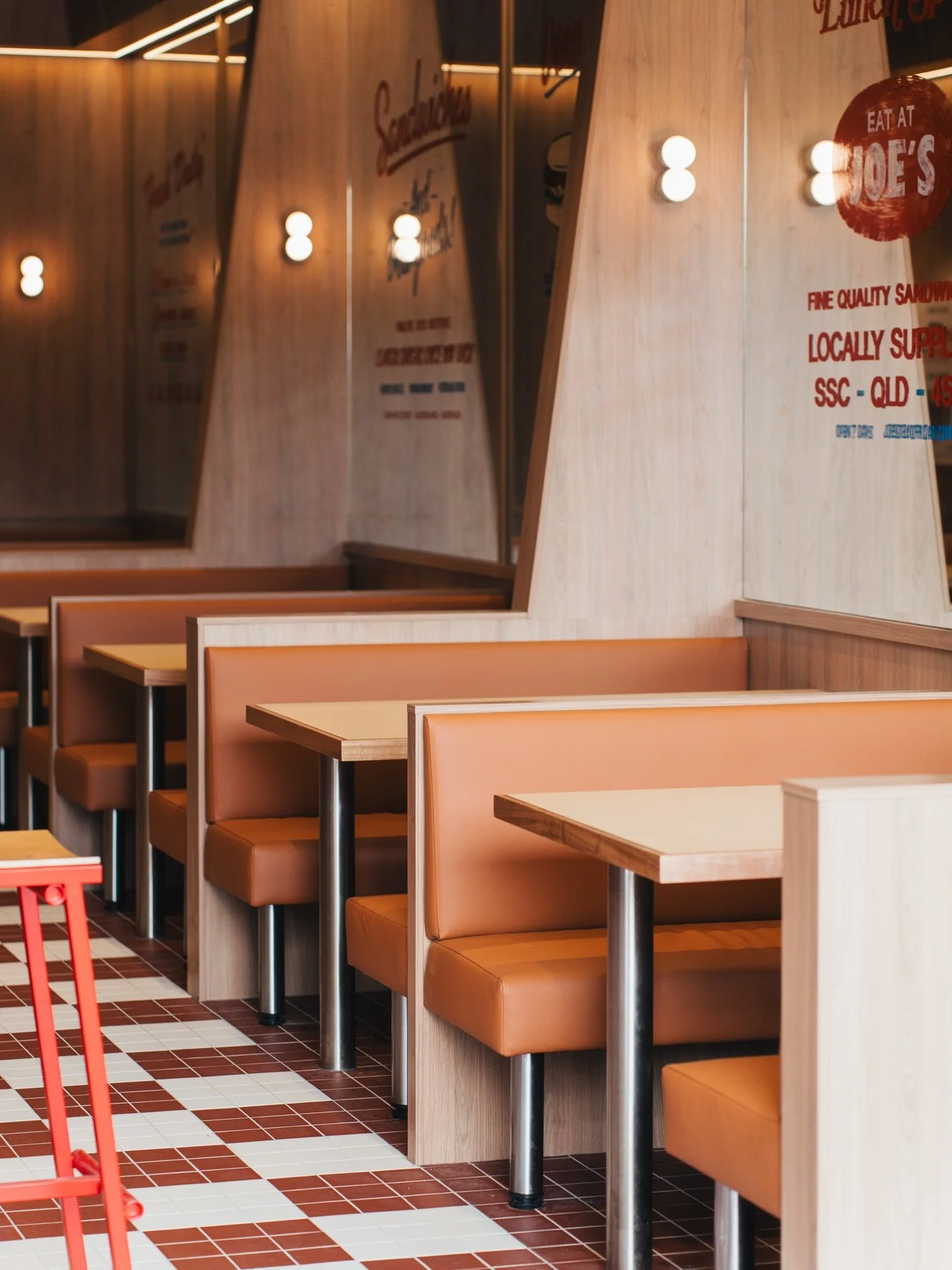 The feel of a space comes down to the details.

At Joe&rsquo;s Famous Deli, every element works together, from the joinery and finishes to the lighting and layout, creating a space that feels easy to walk into and even easier to stay in.

Built to we