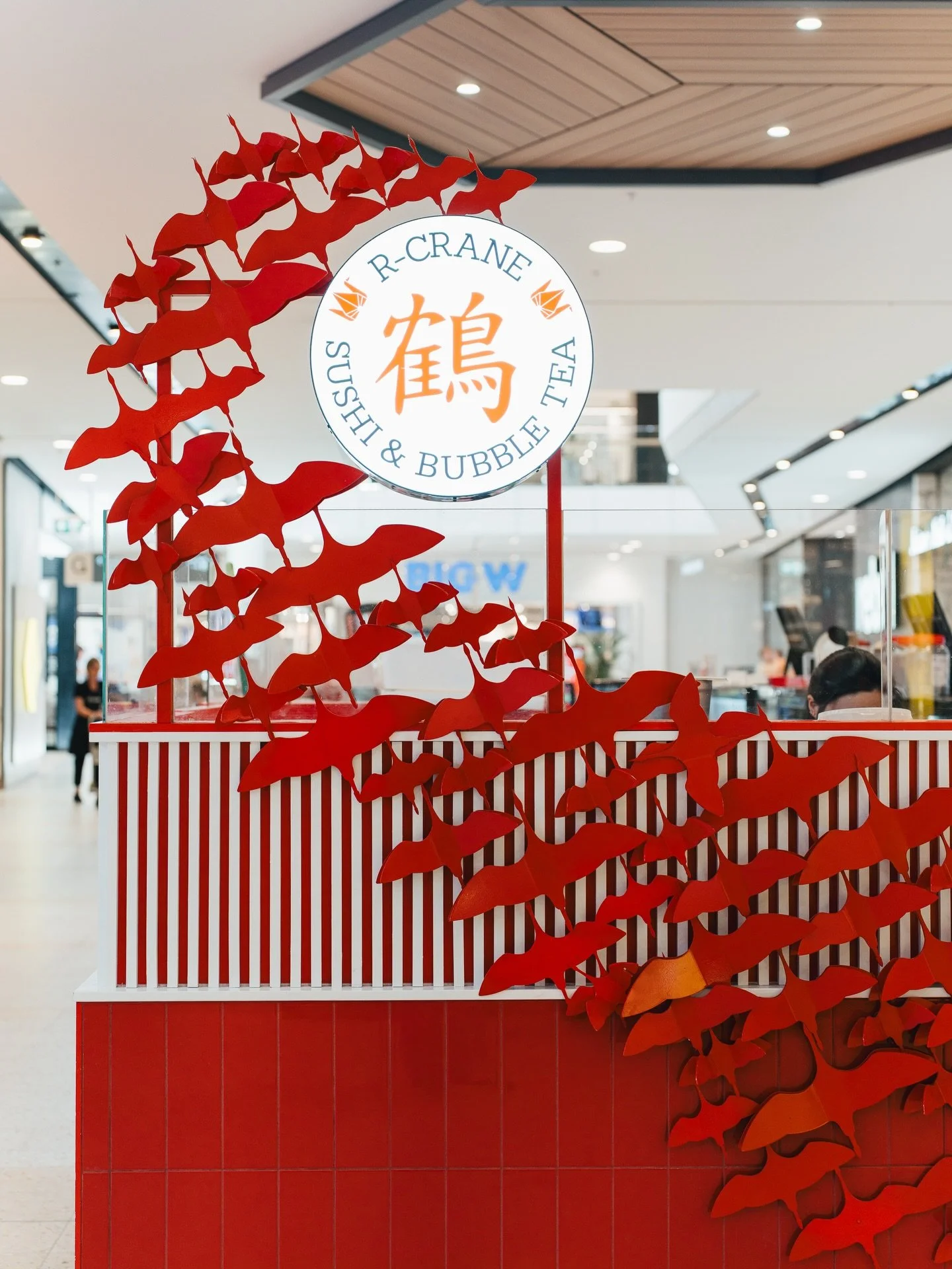 Another project complete at Sunshine Plaza.

R-CRANE Sushi &amp; Bubble Tea brought together clean finishes and bold branding to create a standout space.

A great result by the team from start to finish.

#g1projects #shopfitters #sunshineplaza #reta