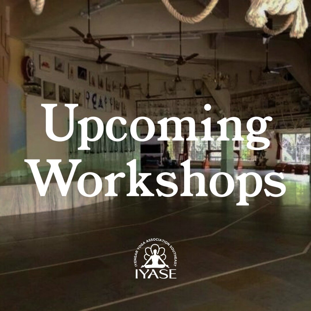 Upcoming Workshops in the IYASE Community!
All links will be in our stories, visit iyase.org/events to learn more!

And don't forget about our upcoming Studio Showcase with @yogathat from April 15-21 offering FREE classes, both in-person and on zoom,