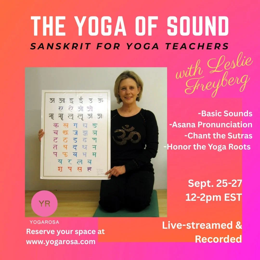 Sanskrit for Yoga Teachers