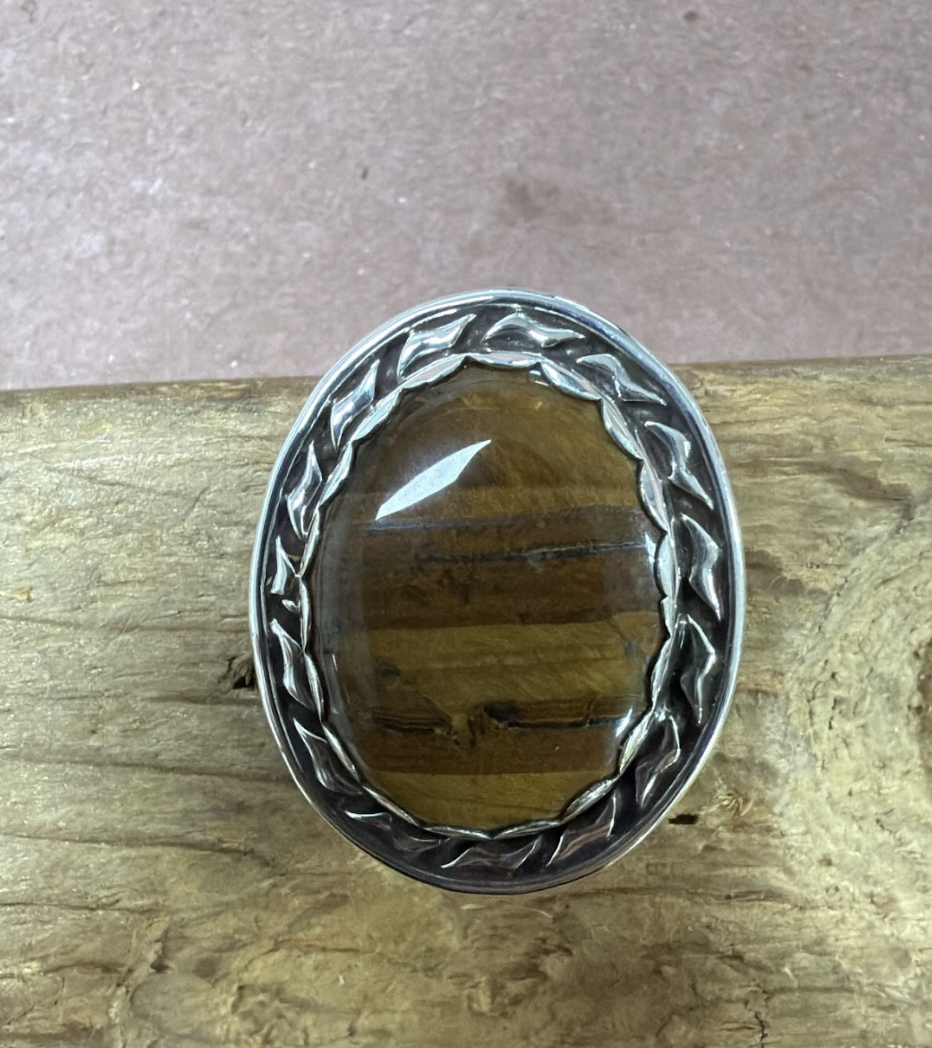 Tigers Eye Protection Ring