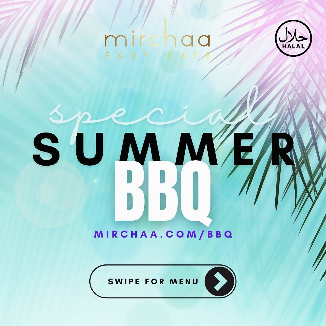 Ignite your taste buds with our summer BBQ Special Platter!🔥Sizzling, savory, and absolutely mouthwatering tikkas, chops and kababs &ndash; delivered fresh to your door. Available for a limited time only.
Details at mirchaa.com/bbq