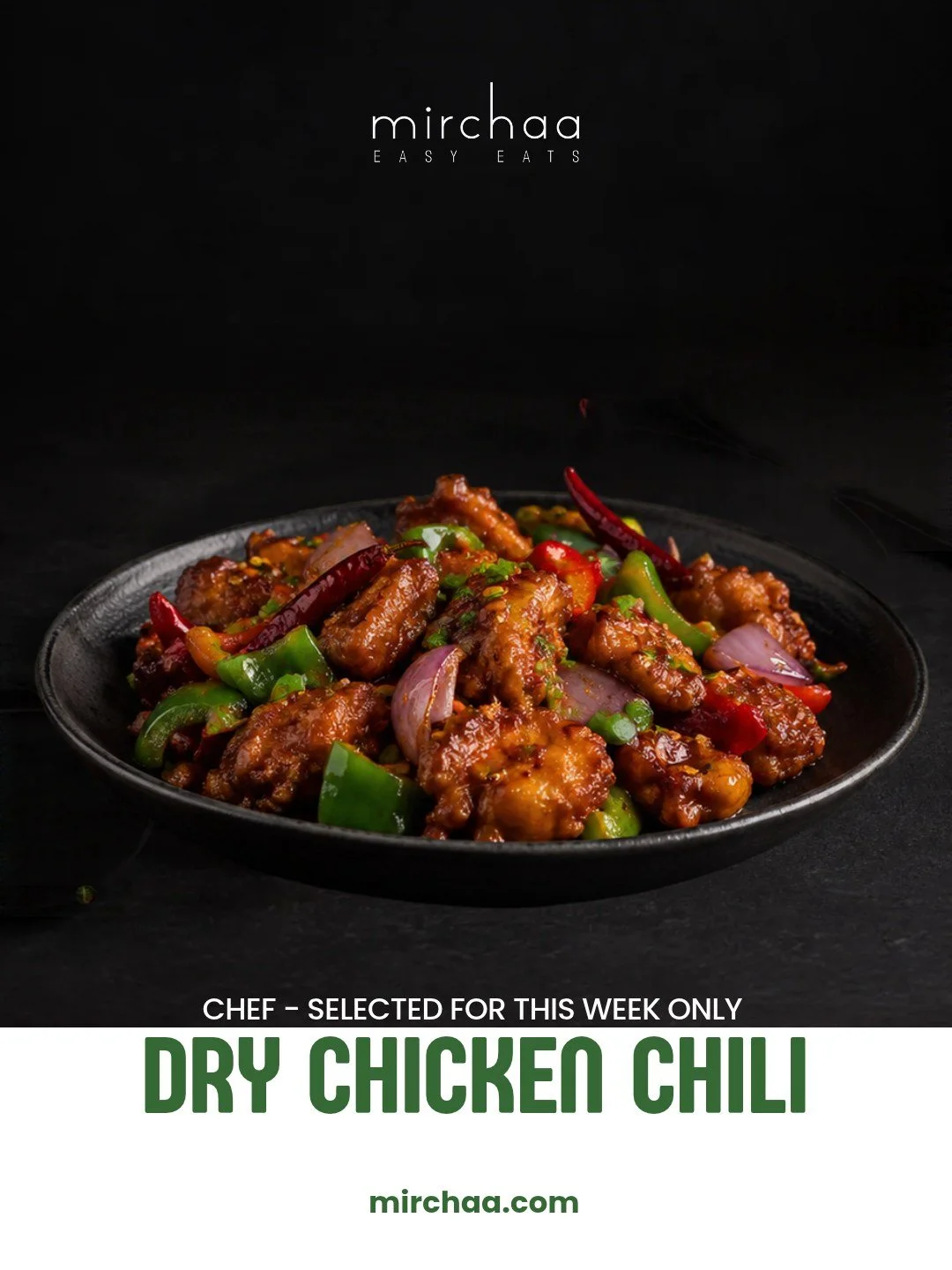 This week&rsquo;s Chef&rsquo;s Pick is Dry Chicken Chili! Packed with bold flavors, a delicious kick of spice, and all the goodness to make your meal extra special. Available to order at mirchaa.com

#ChefSelected #ReadyToEat #TampaFoodie #MealDelive