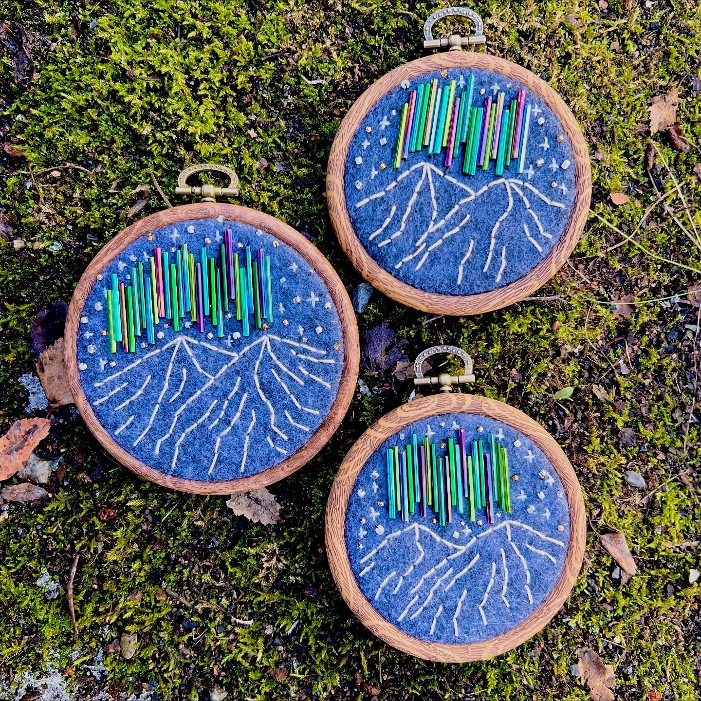 Mountain Aurora Beaded Embroidery Workshop