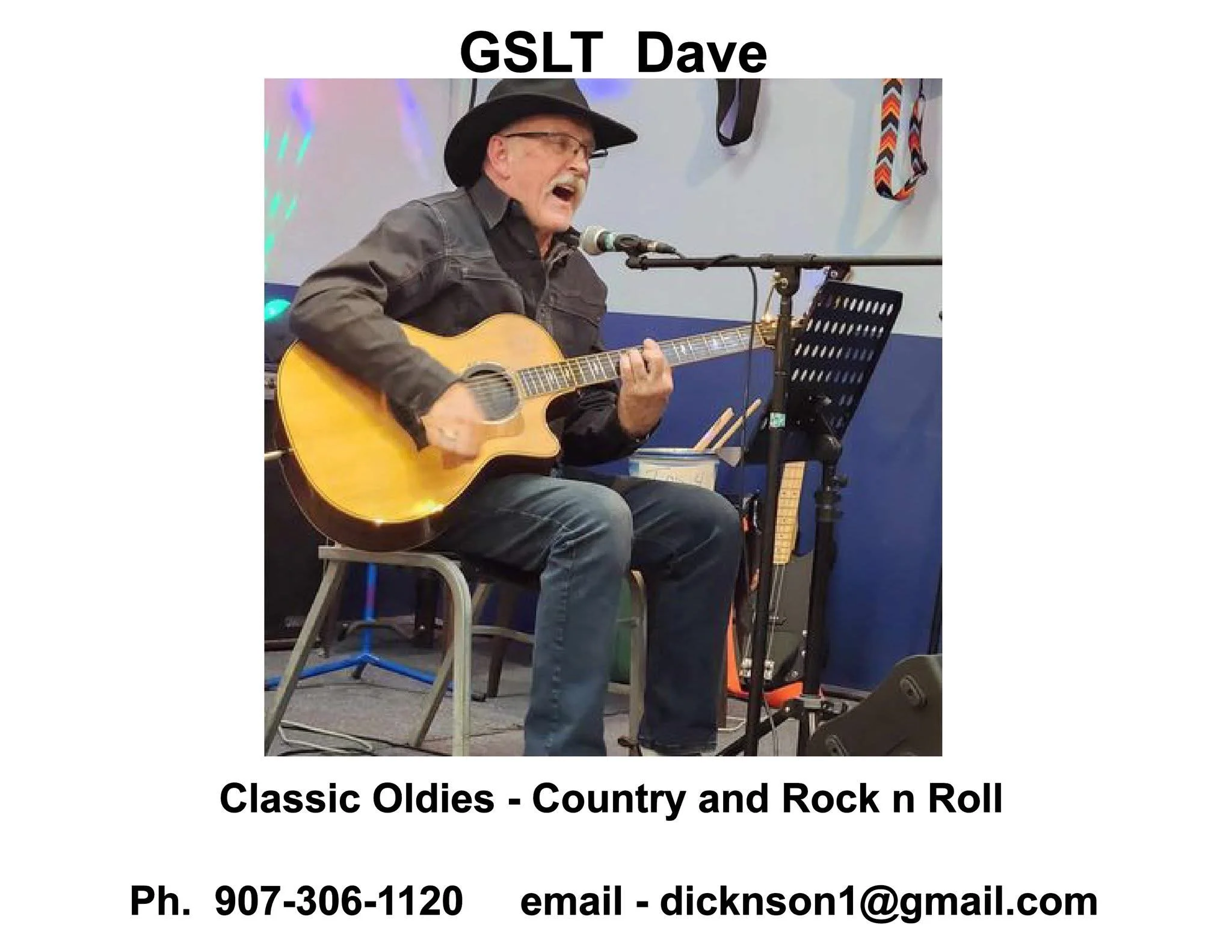 Live music with David Dickinson