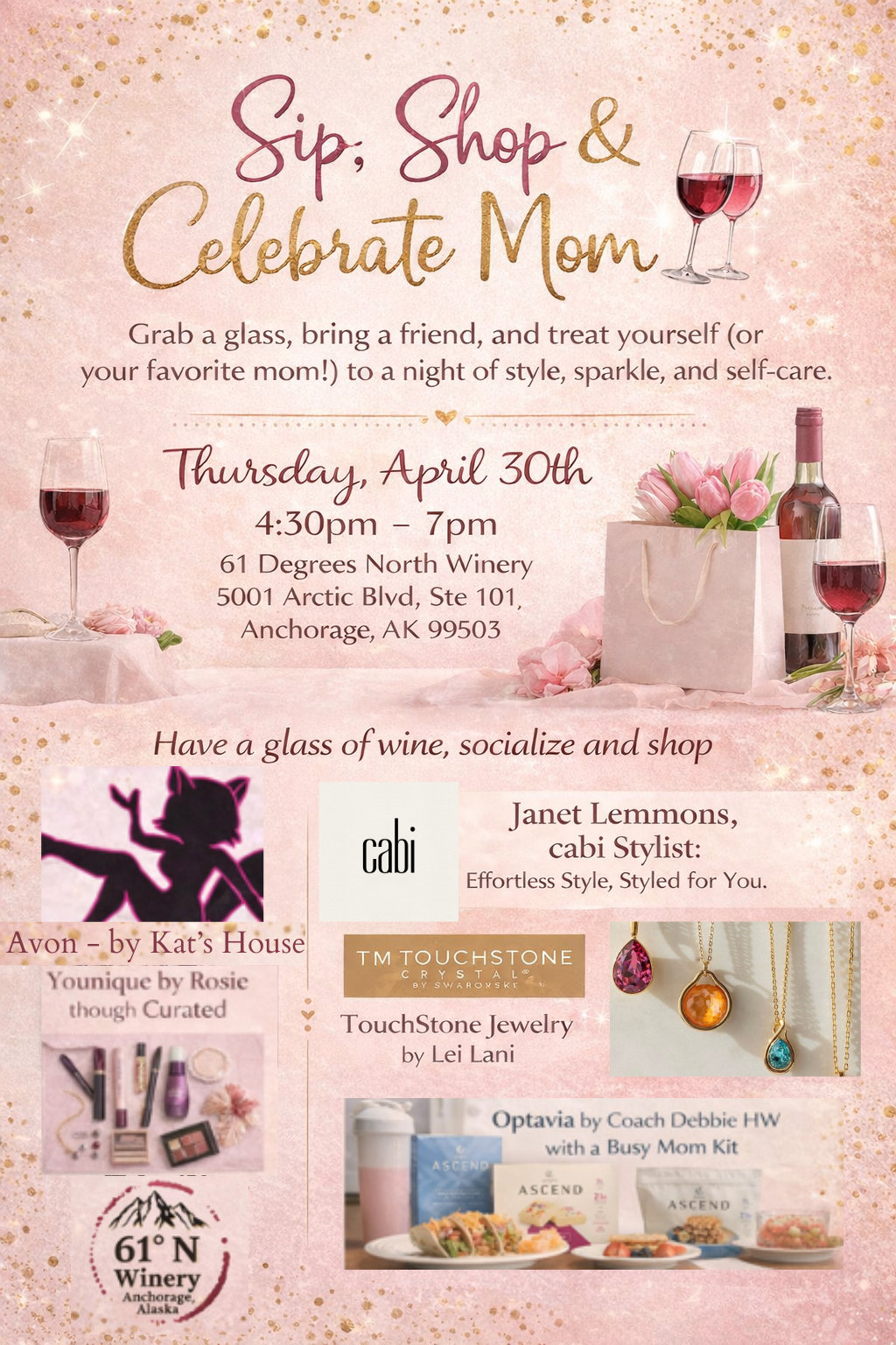 Sip, Shop & Celebrate Mom!