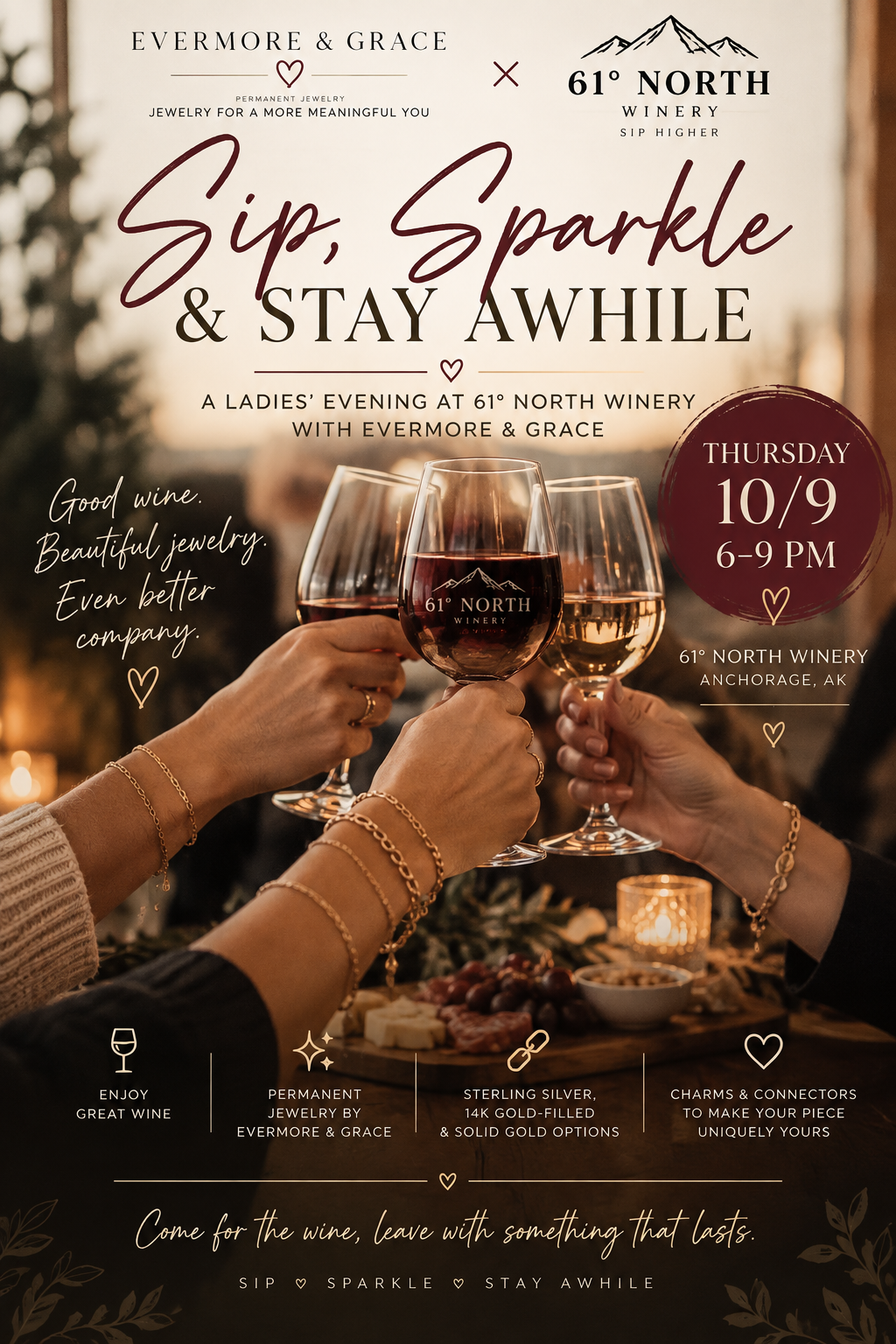 Sip, Sparkle & Stay Awhile