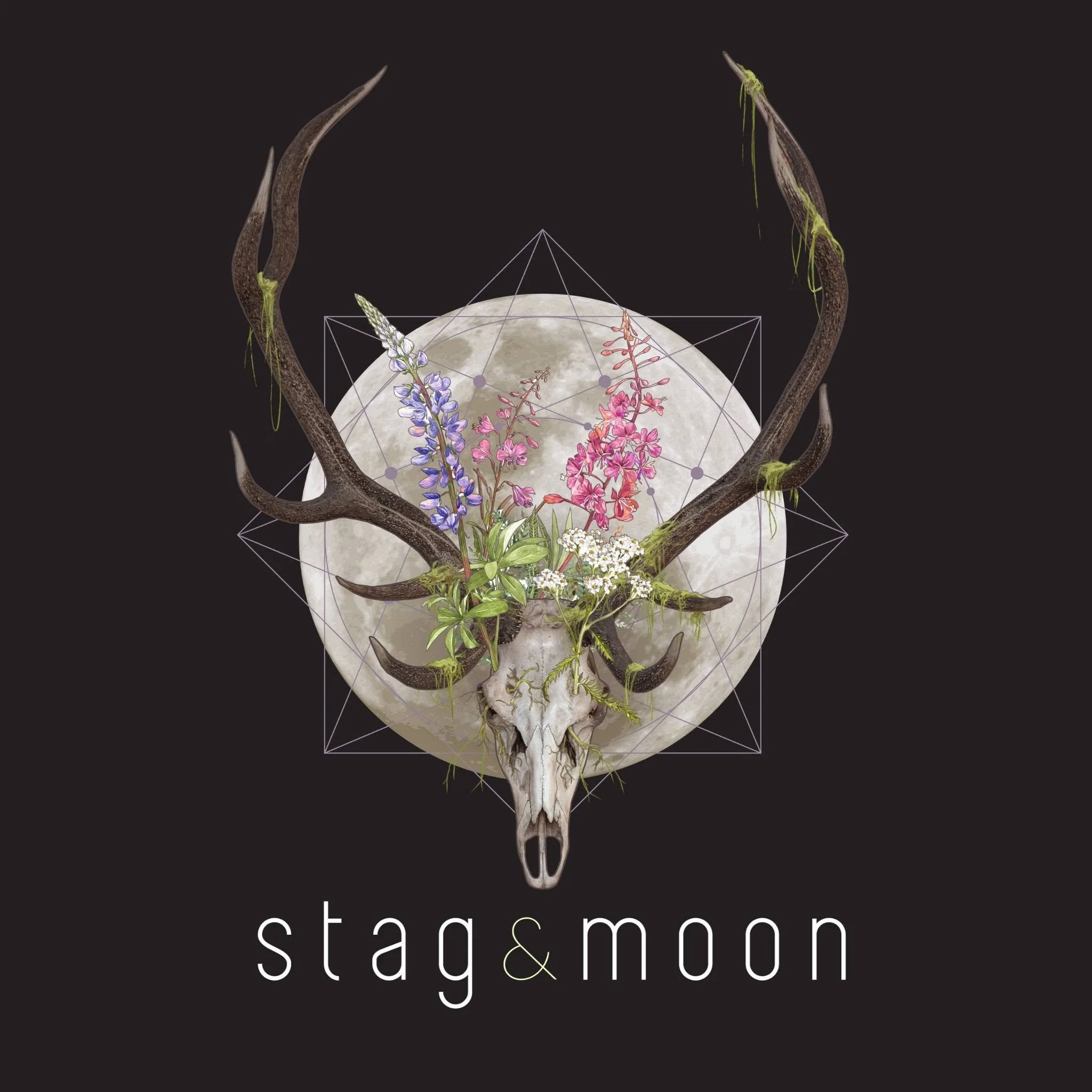 Witch Bells with Stag & Moon