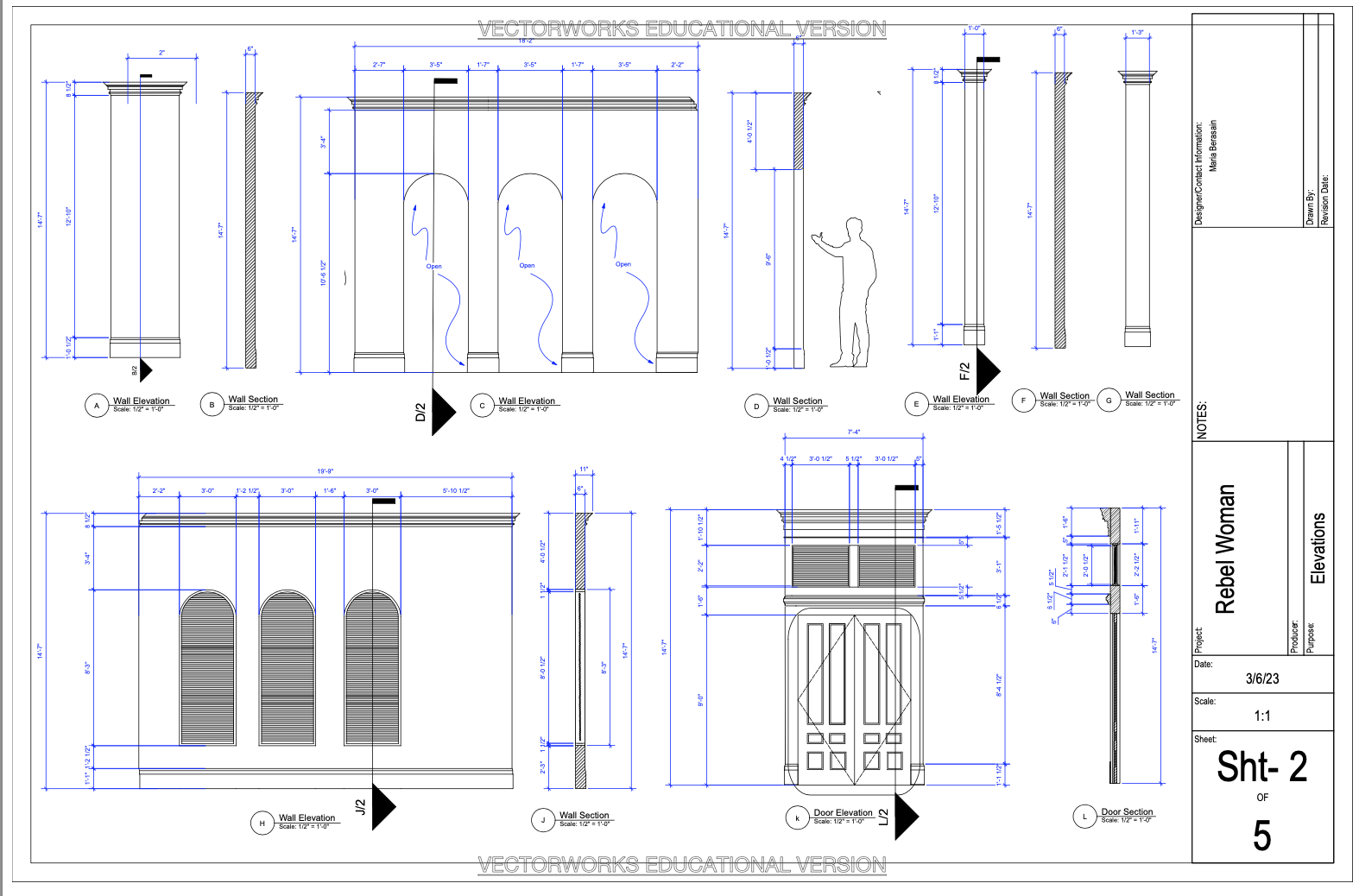 Rebel Woman Elevations
