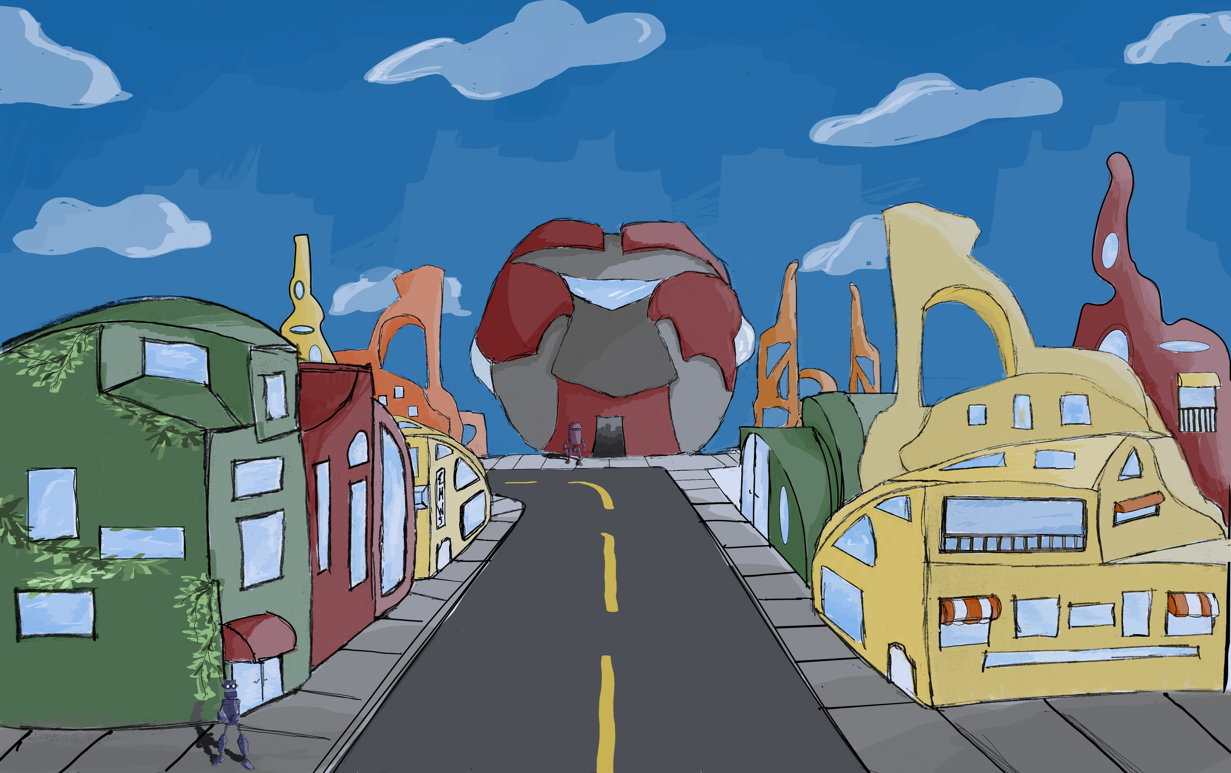 Futuristic Set, 
Material: Adobe Photoshop