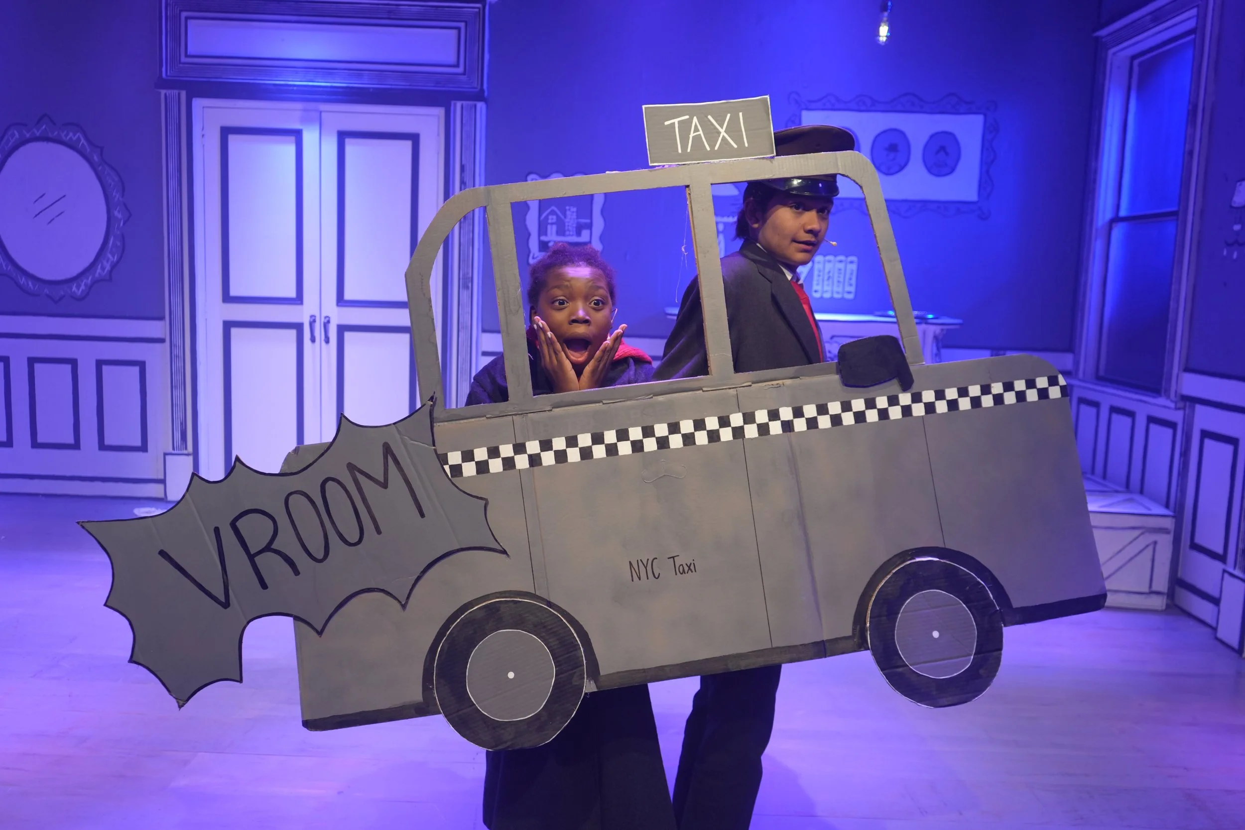 Annie Jr cardboard Taxi