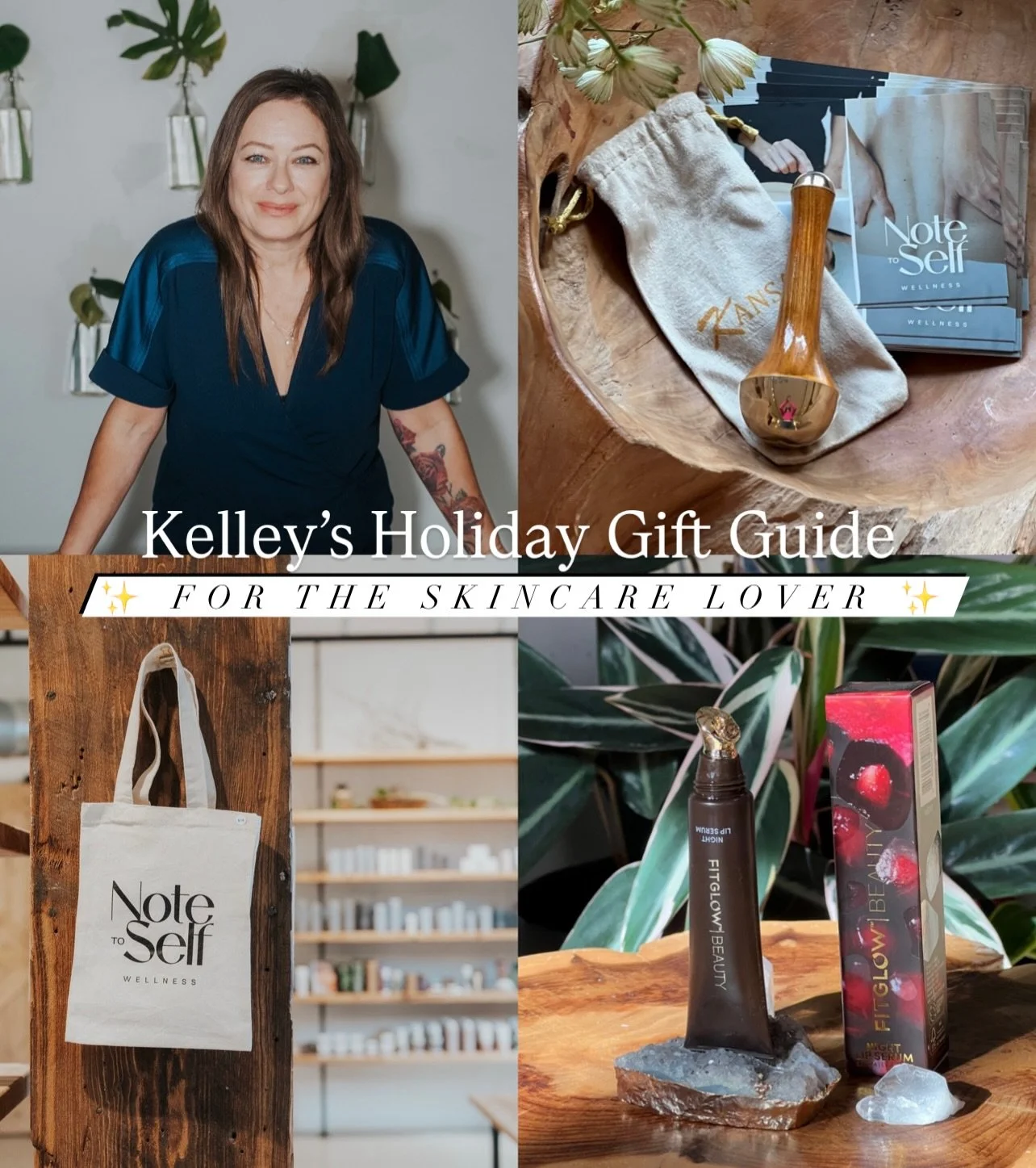 Kelley handpicked a few of her favorite self-care essentials&mdash;chosen to inspire slower moments, deeper care, and intentional gifting this Christmas. From deeply nourishing skincare to lymphatic tools that support glow and balance, each piece ref