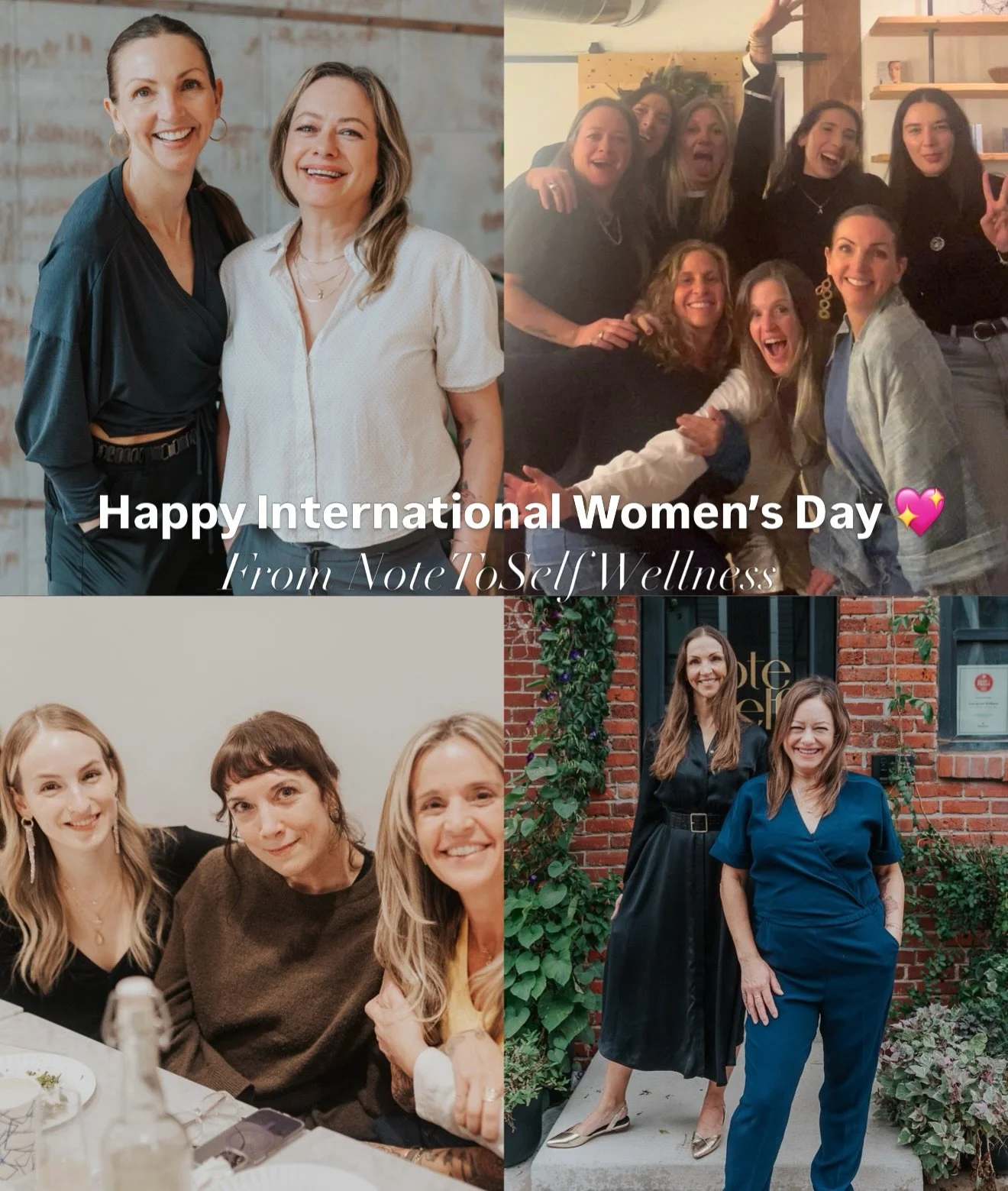 Today we celebrate the strength, resilience, and beauty of women everywhere. At NoteToSelf Wellness, our team is made up of powerful, compassionate, and nurturing individuals who show up each day with the intention of helping others reconnect with th
