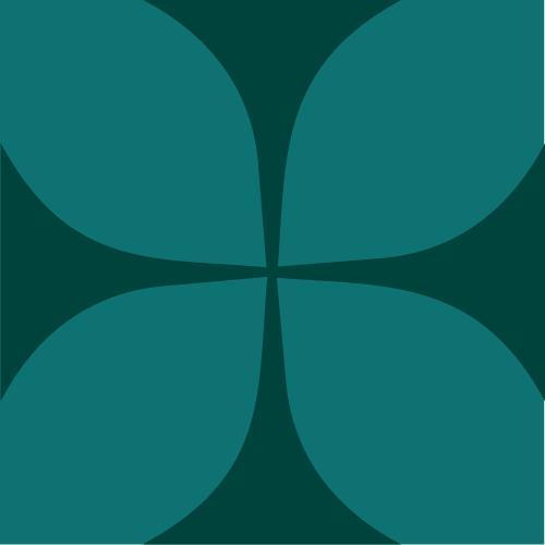 Teal Flower Icon