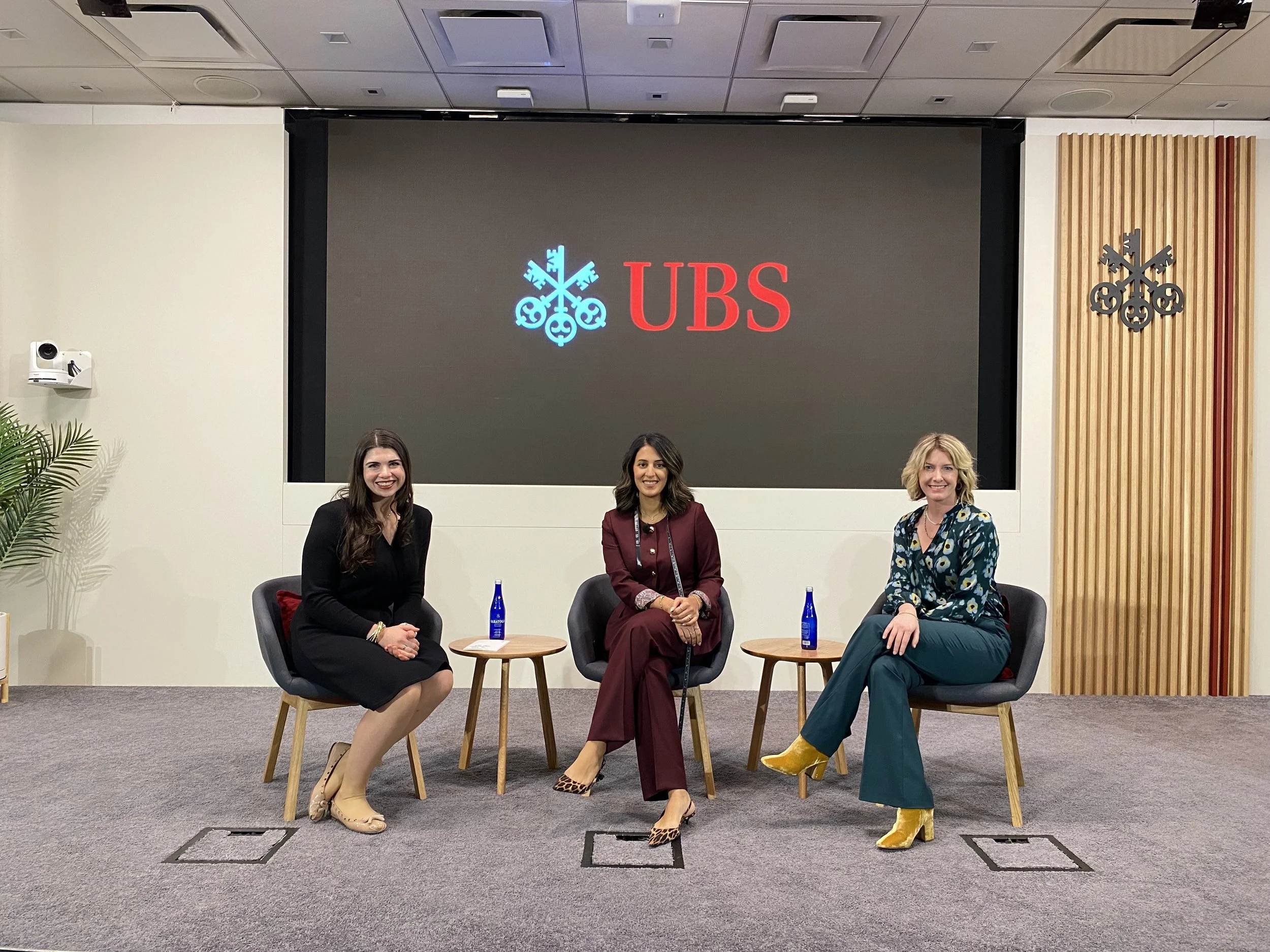Natalie sits on a UBS panel