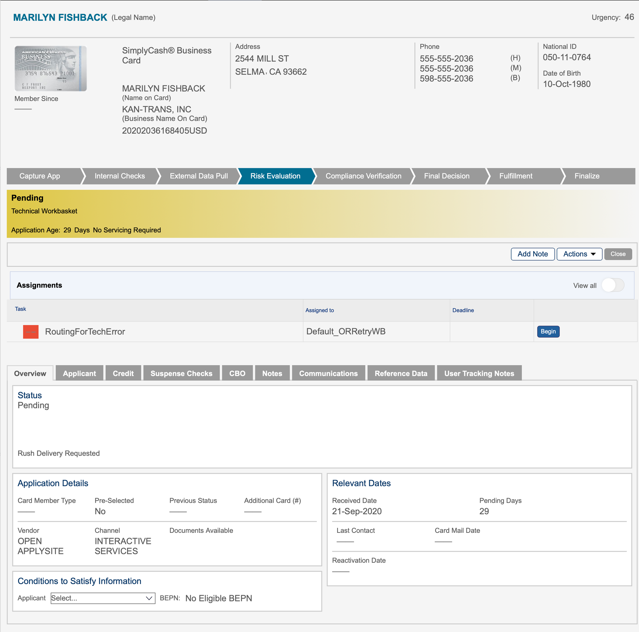 Legacy Pega CRM (U.S.)
