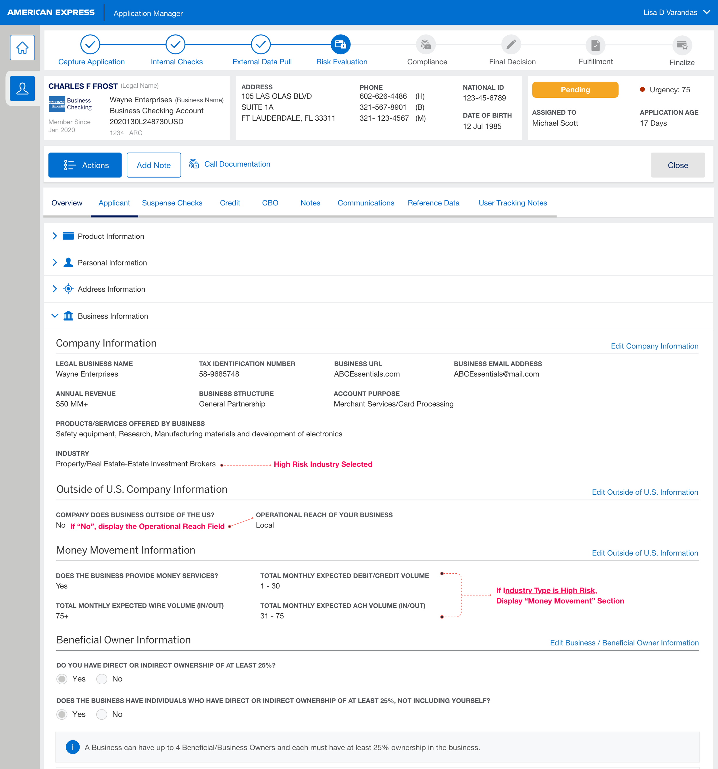 Business Checking - variables 3