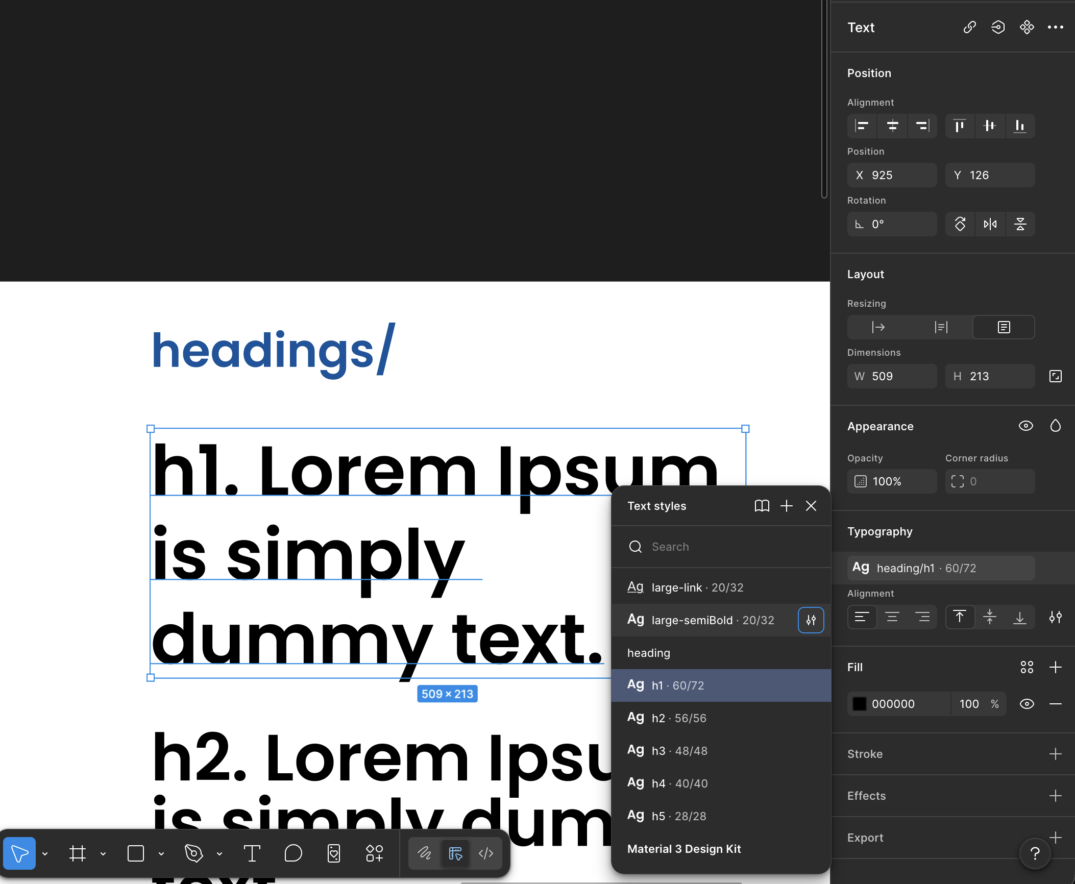 Font Specs: Heading, Body (etc.) Variables