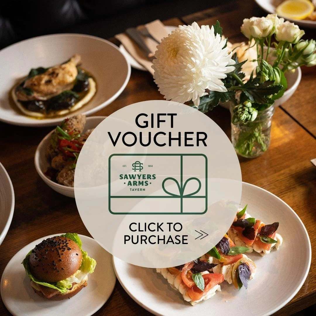 GIFT VOUCHERS SAWYERS ARMS TAVERN GEELONG RESTAURANT — Sawyers Arms