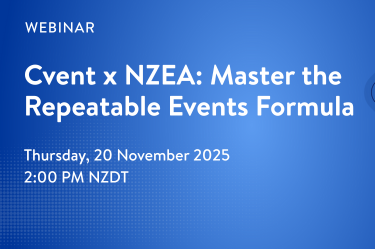 Cvent x NZEA: Master the Repeatable Events Formula