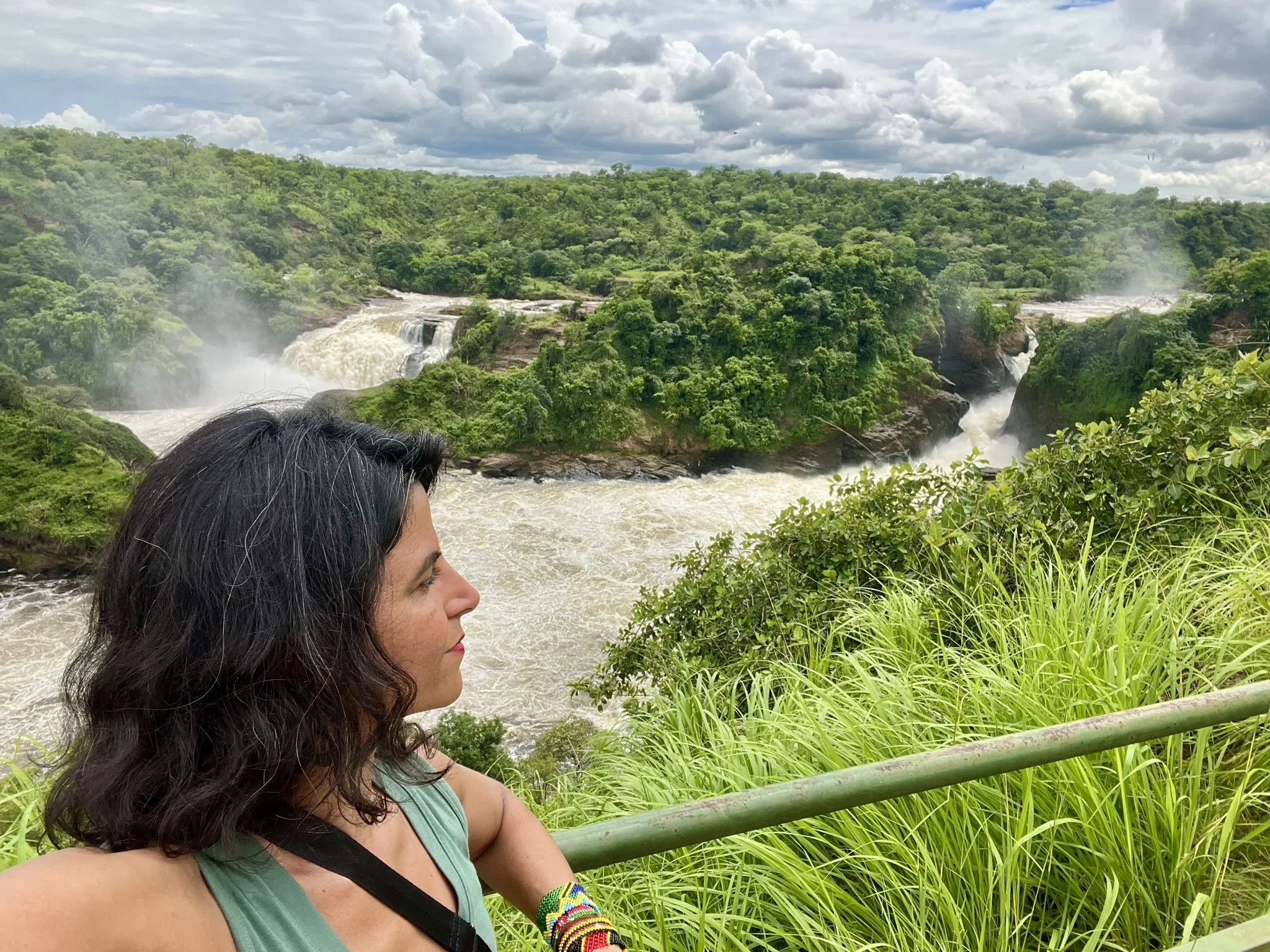 Travel agent, Ilbra Yacoob, overlooking the mighty Nile River