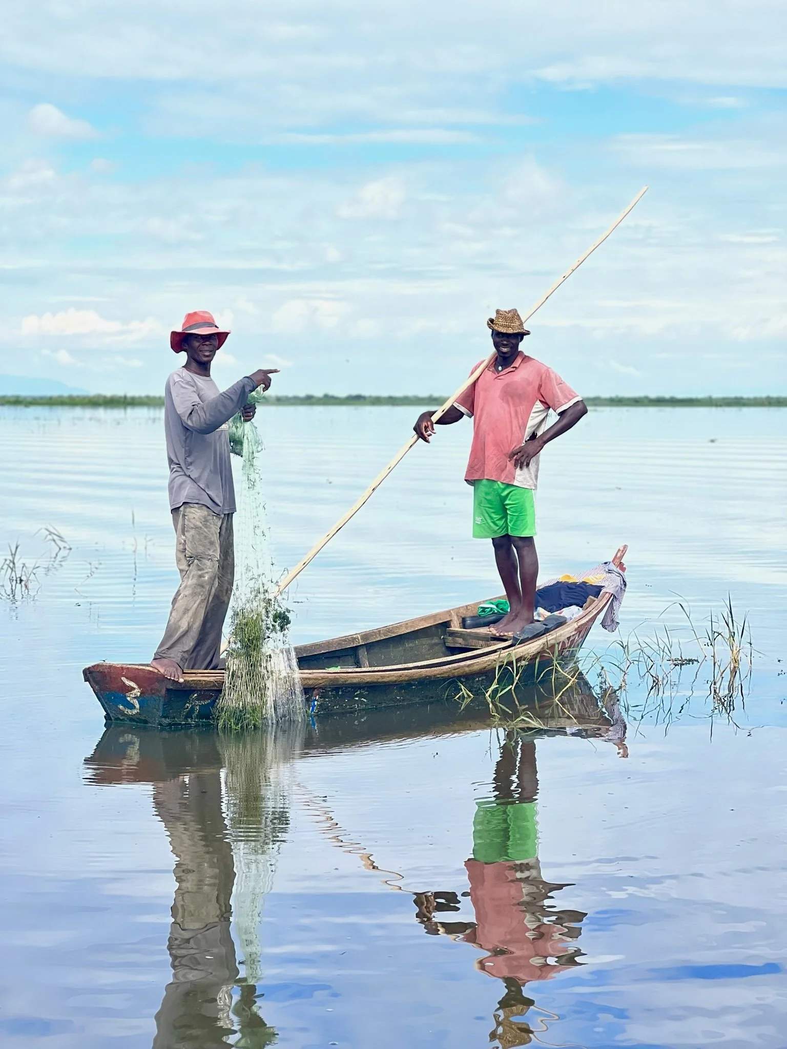 Local fisherman in Uganda