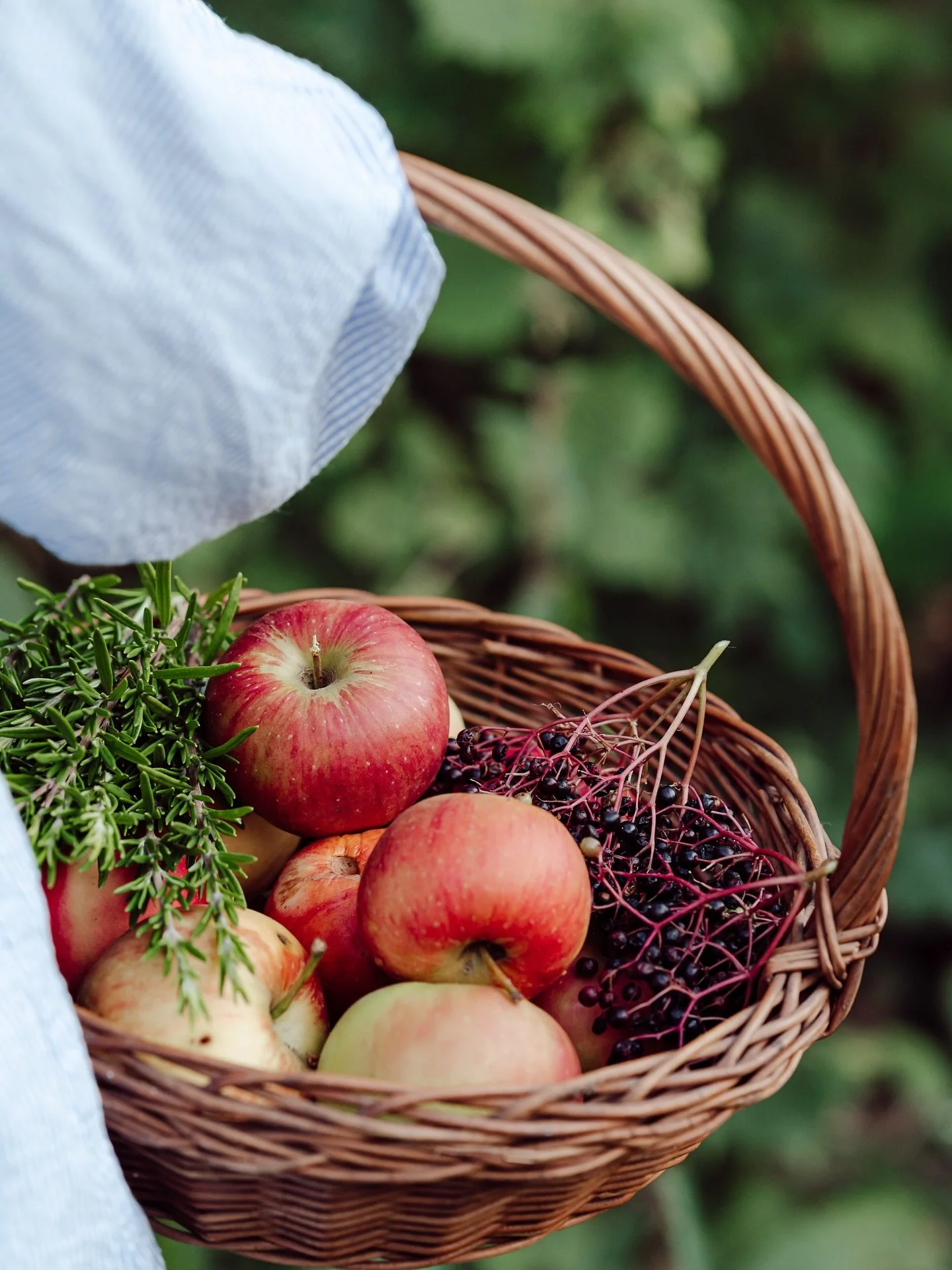 Heerlijke herfstmandjes met oogst uit eigen tuin 🍎🍐