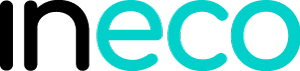 Close-up of the word 'eco' in blue lowercase letters, part of a logo or branding.