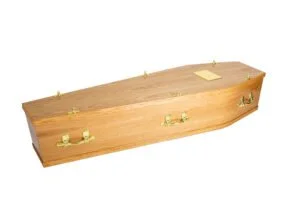 The Regent oak veneer coffin