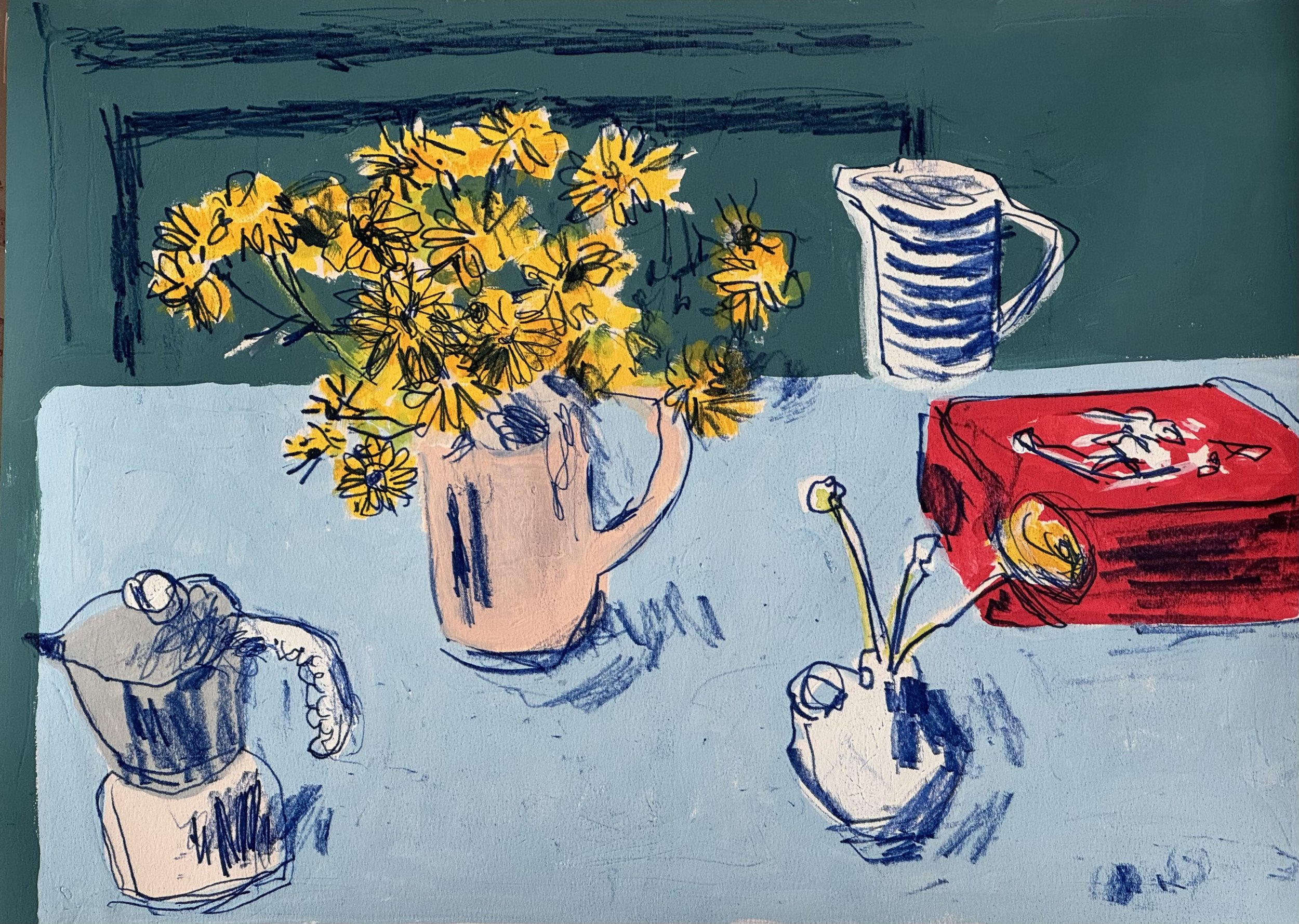 Daisies and biscuit tin from Barcelona.jpeg