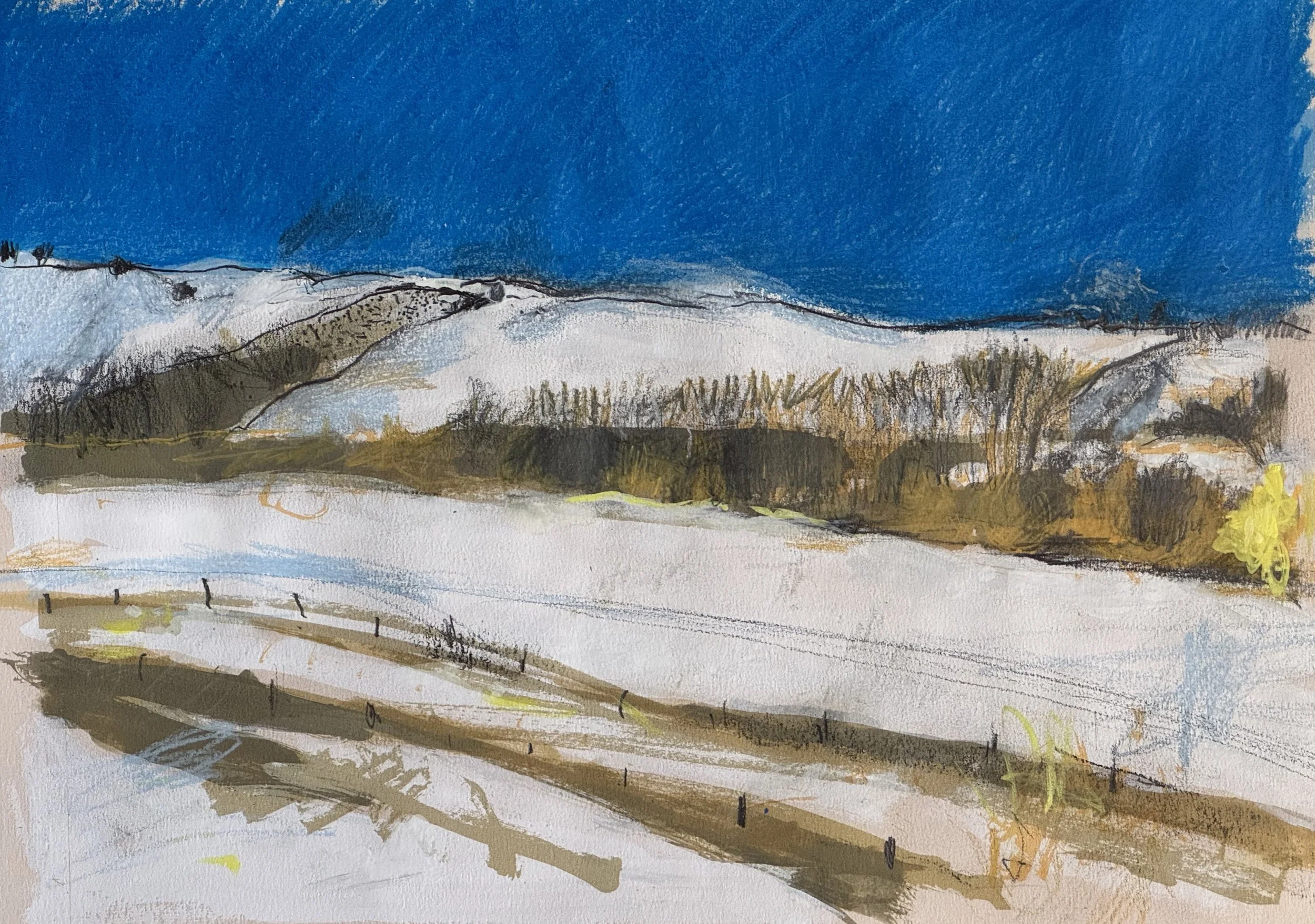 snowy trip to the Borders