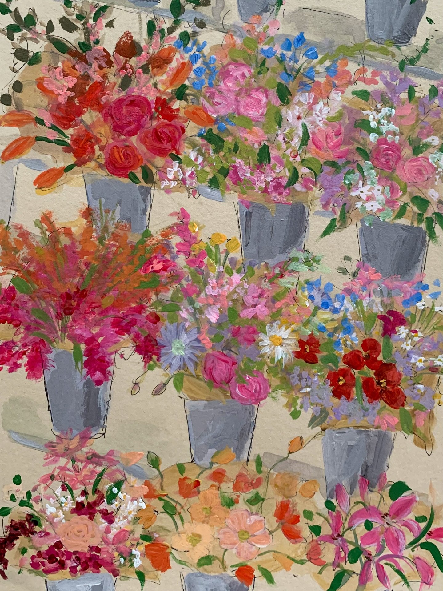 Weekend flowers 💐 

#flowermarket #vibrantcolors #colorfulillustration #flowerillustration #illustrationartists