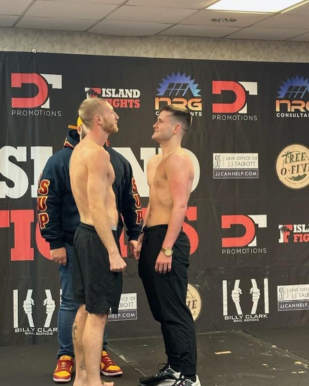 Both Brain and Conner made weight and ready to go! 

Thank you team for helping get our guys ready to go! 

Come out to the fights tomorrow &ldquo; @islandfights &ldquo;  in Pensacola 

#believe #teamwork #mma