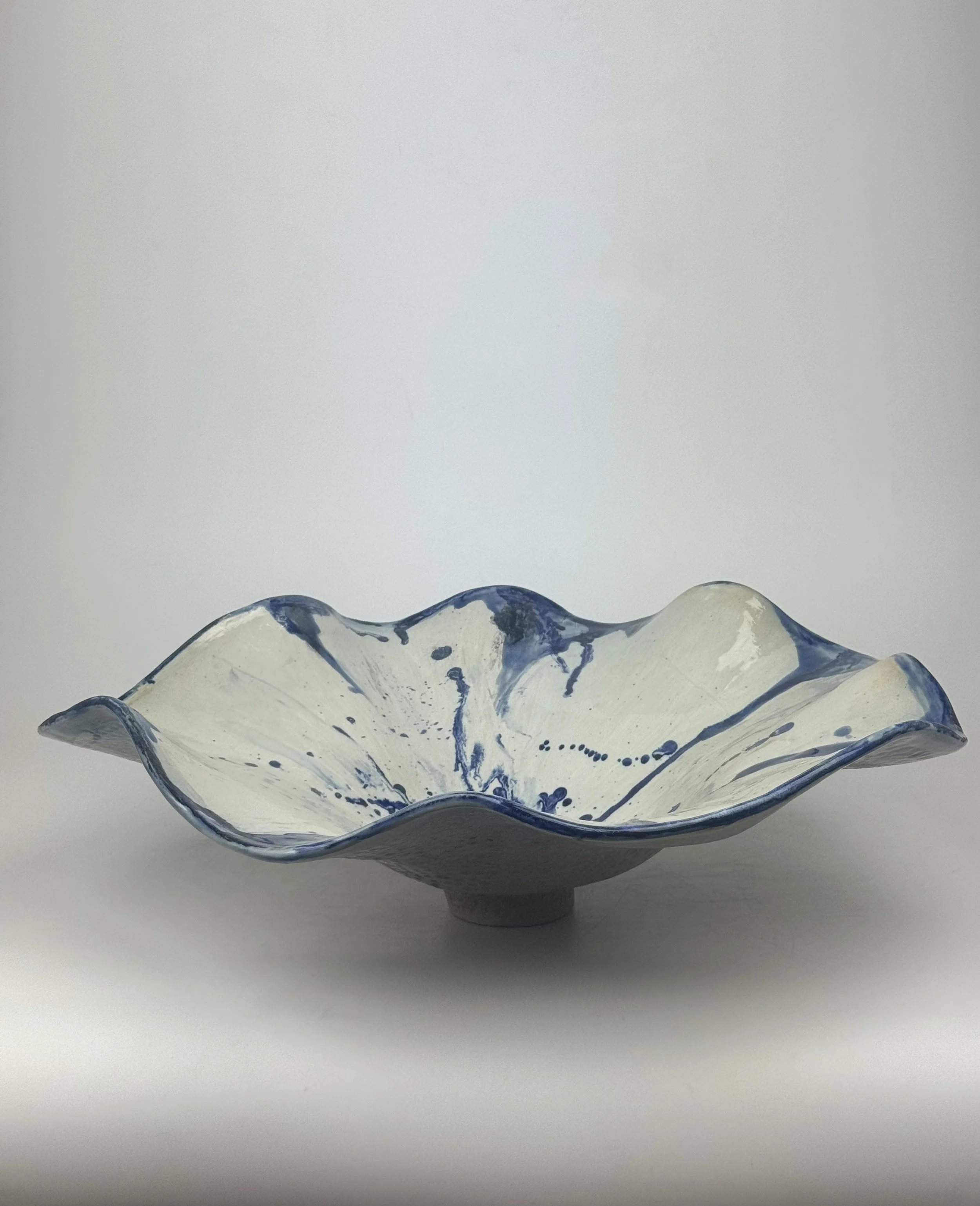 Hand-Built Decorative Display Bowl | 20" x 10" - $500