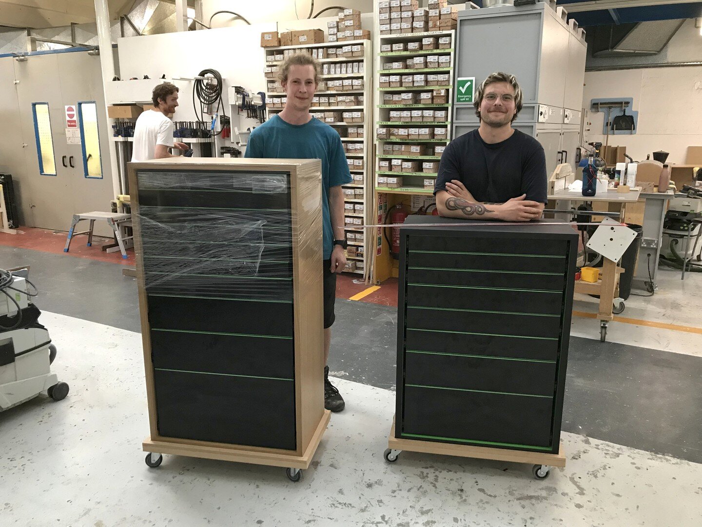 Last week we said goodbye to our 2 summer placement students, Josey and Krav, who spent their last day finishing these custom tool boxes to take away with them. They effortlessly became part of the team and were able to work effectively across many p