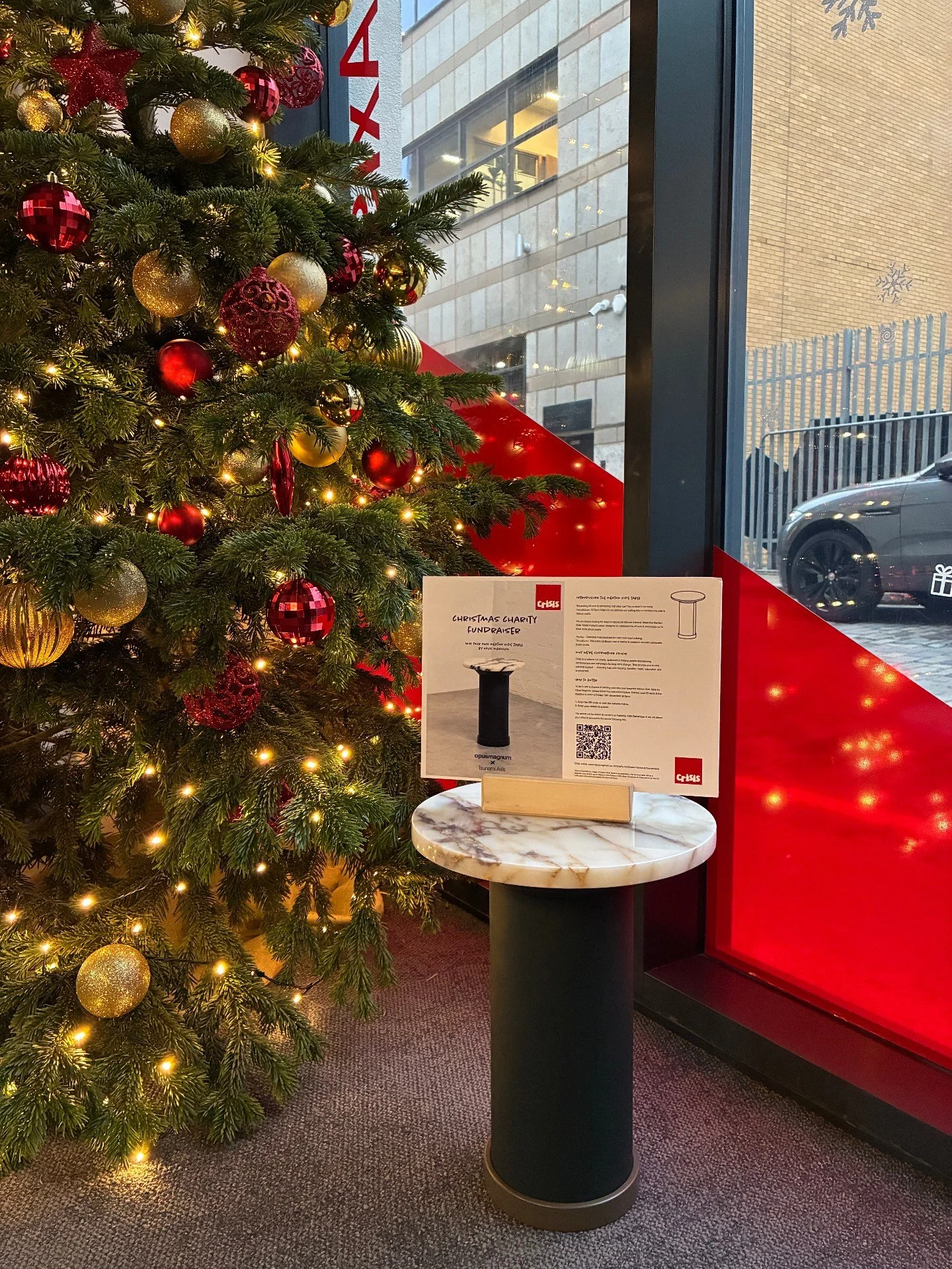 This year, we are proudly supporting @crisis_uk - All proceeds from sales from our Christmas Raffle of the Merton Side Table are donated directly to Crisis.

Crisis is a national UK charity that helps people experiencing homelessness and campaigns fo