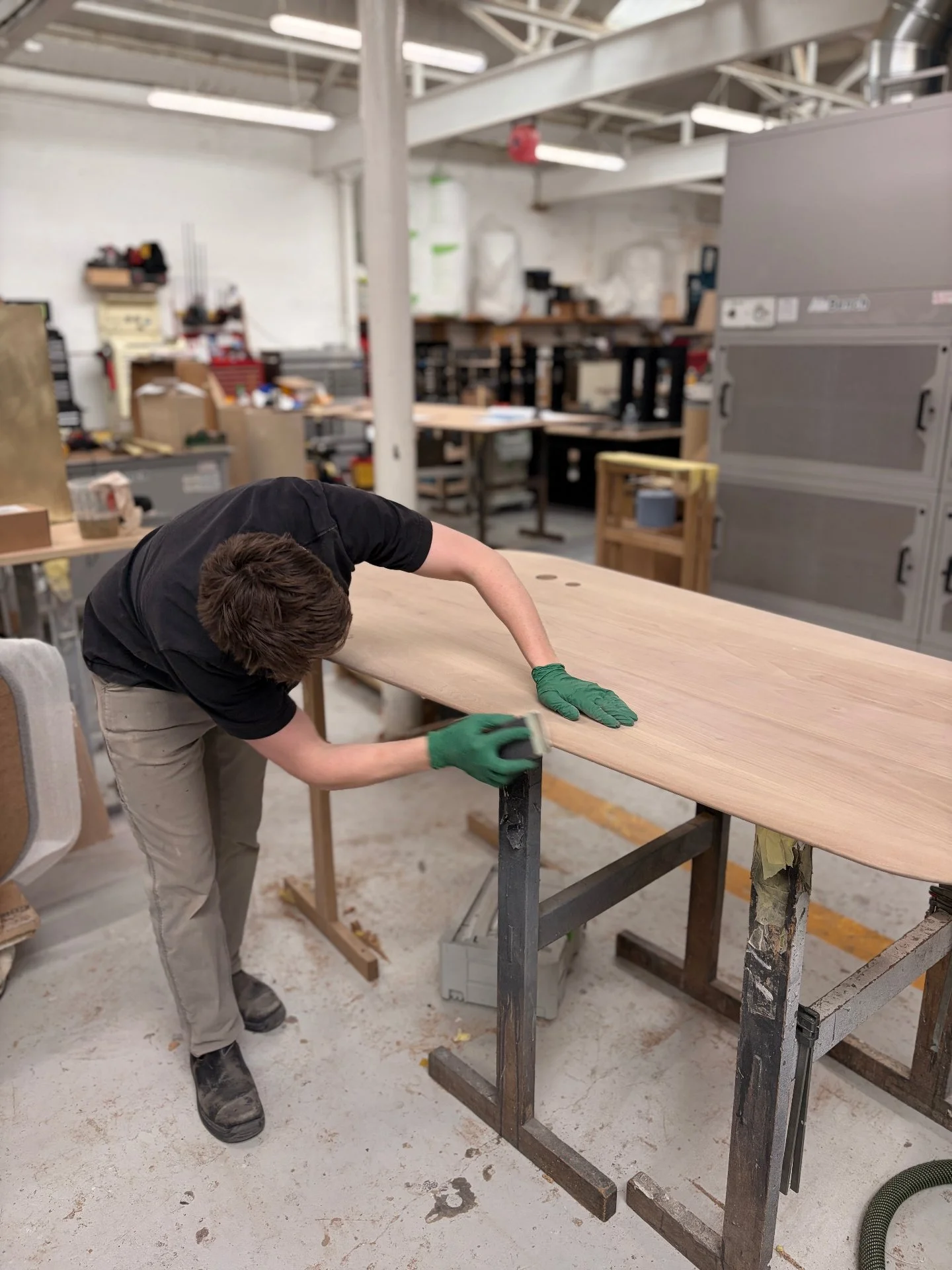 Most commercial furniture is outsourced. Ours is made in our own workshop in South West London. We&rsquo;ve invested in the best kit and the best people to focus on quality over volume. 

📸  @1981brando

#MadeInLondon #CommercialFurniture #Workshop