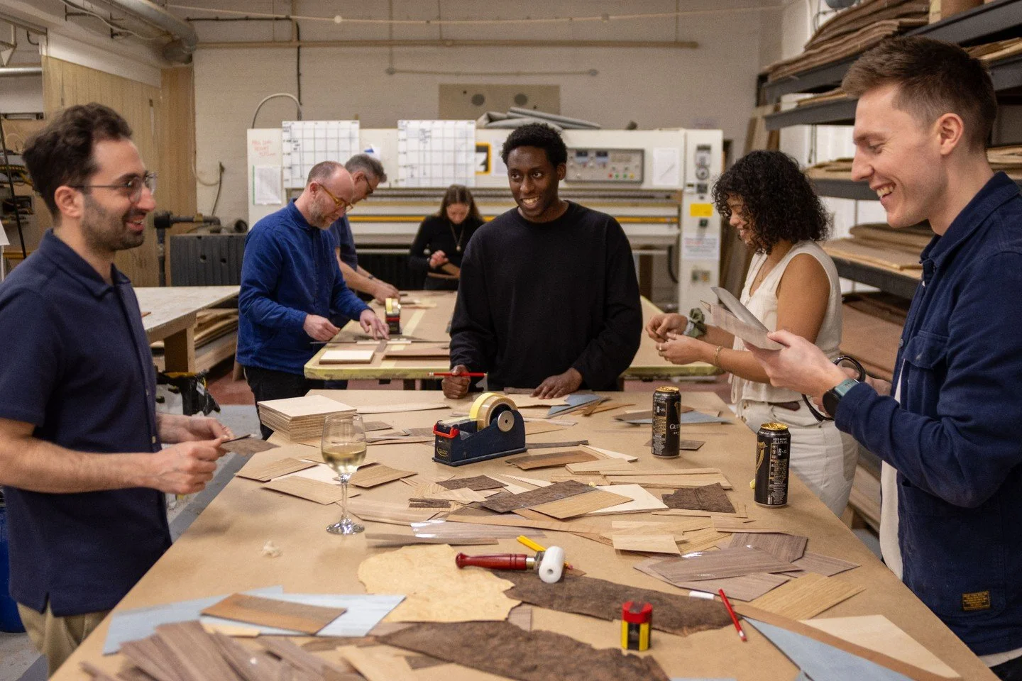 Meet &amp; Make: Creative Collaboration 🪵

We recently hosted the teams from IPJ London and @dla.architecture for our latest Meet &amp; Make session at the workshop.

The challenge? Unleashing their creative licence using veneer offcuts. In a first 