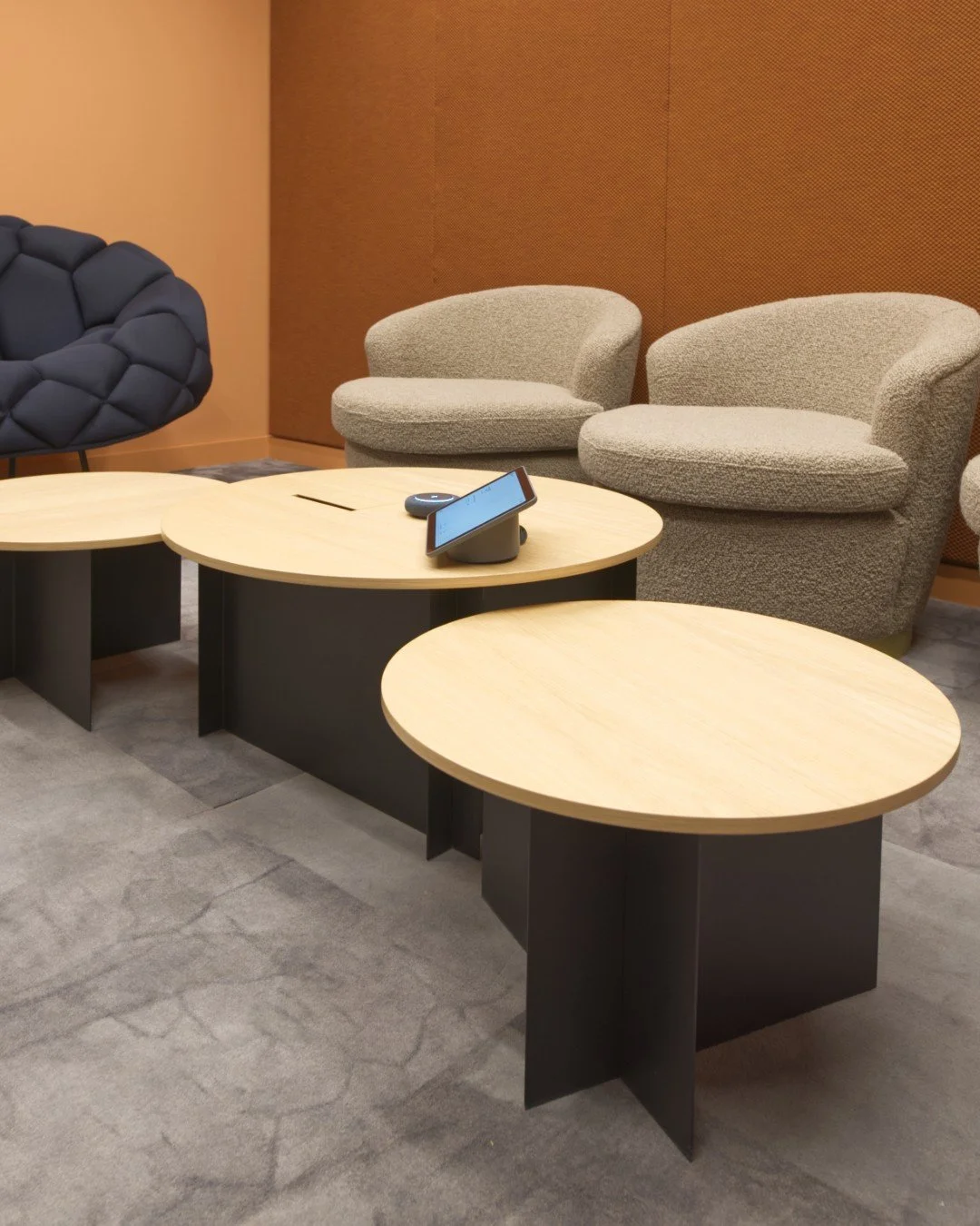 1 of 84 unique coffee table designs we crafted for the Netflix space. Perfect spot for a quick brew. ☕️

#opusmagnum