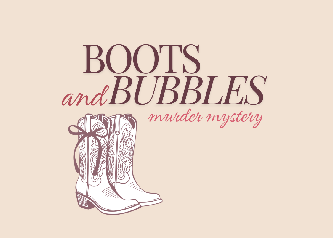 Boots and Bubbles murder mystery