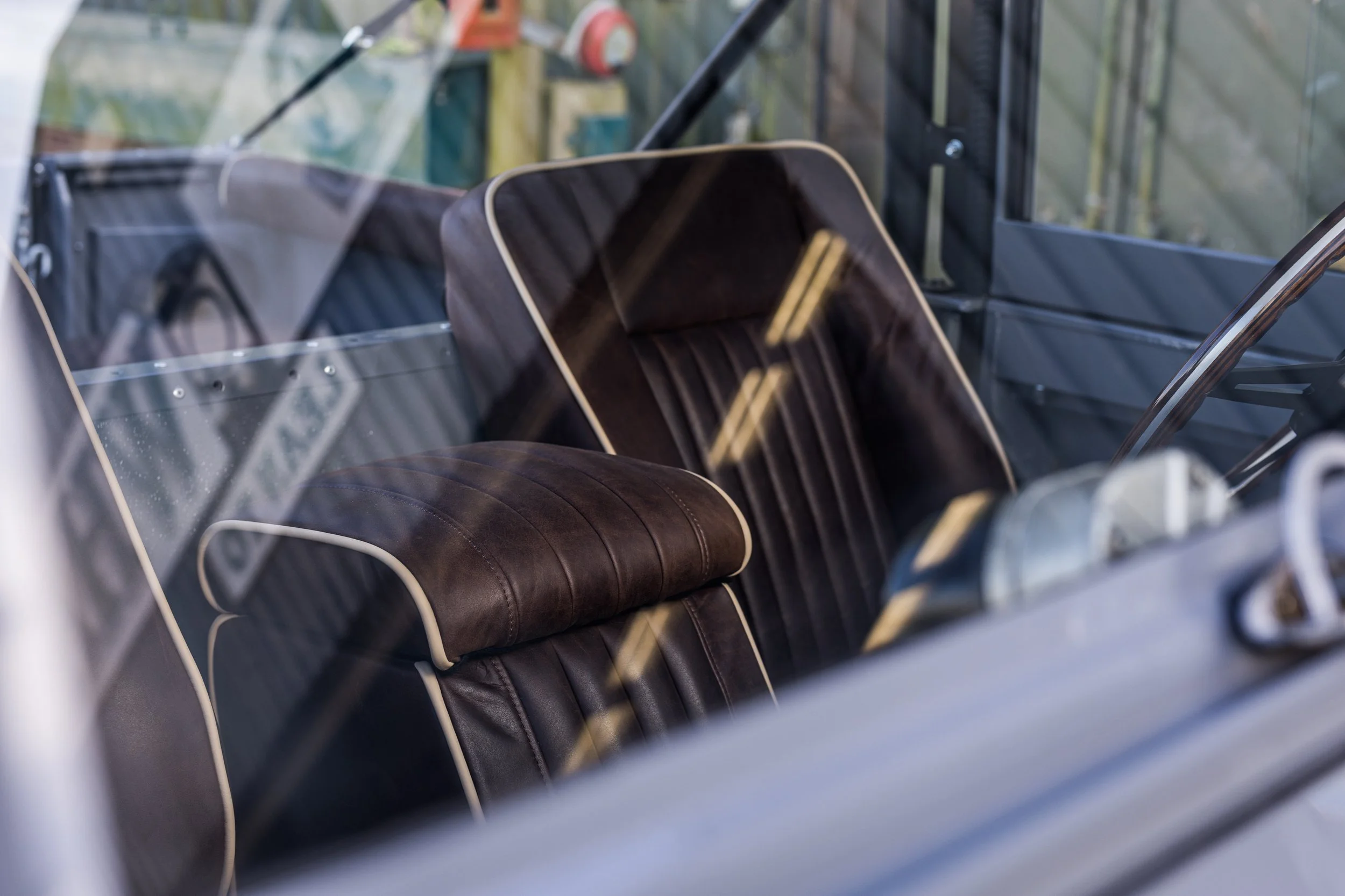 Shoreline Land Rover Series 2A restored interior