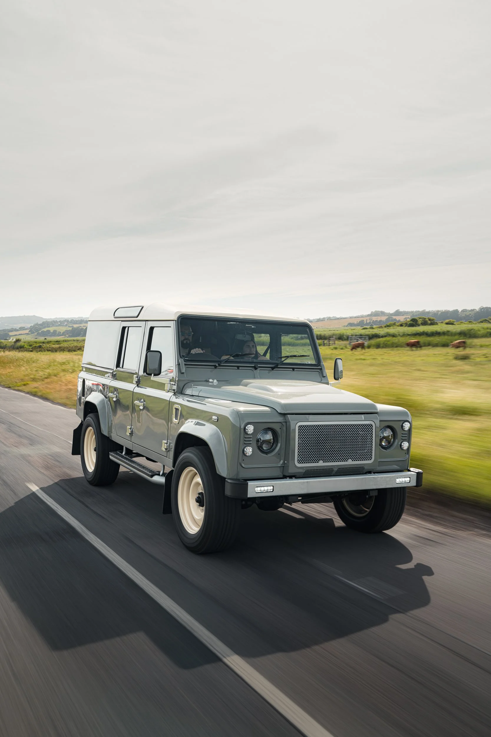 Shoreline Heritage edition Defender 110 restoration in Keswick Green