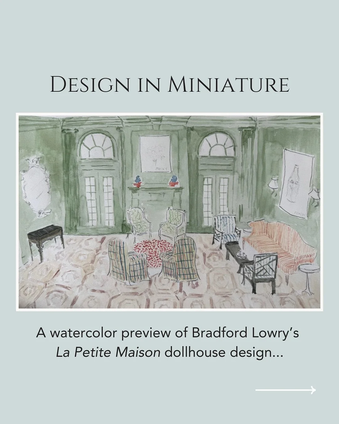 For @lapetitemaisongala, a timeless home finds new life in miniature...

We&rsquo;re Holly and Mandy of @bradfordlowryinteriors, a boutique design firm based in Atlanta and Charleston. Our work is shaped by a deep appreciation for refined materials, 