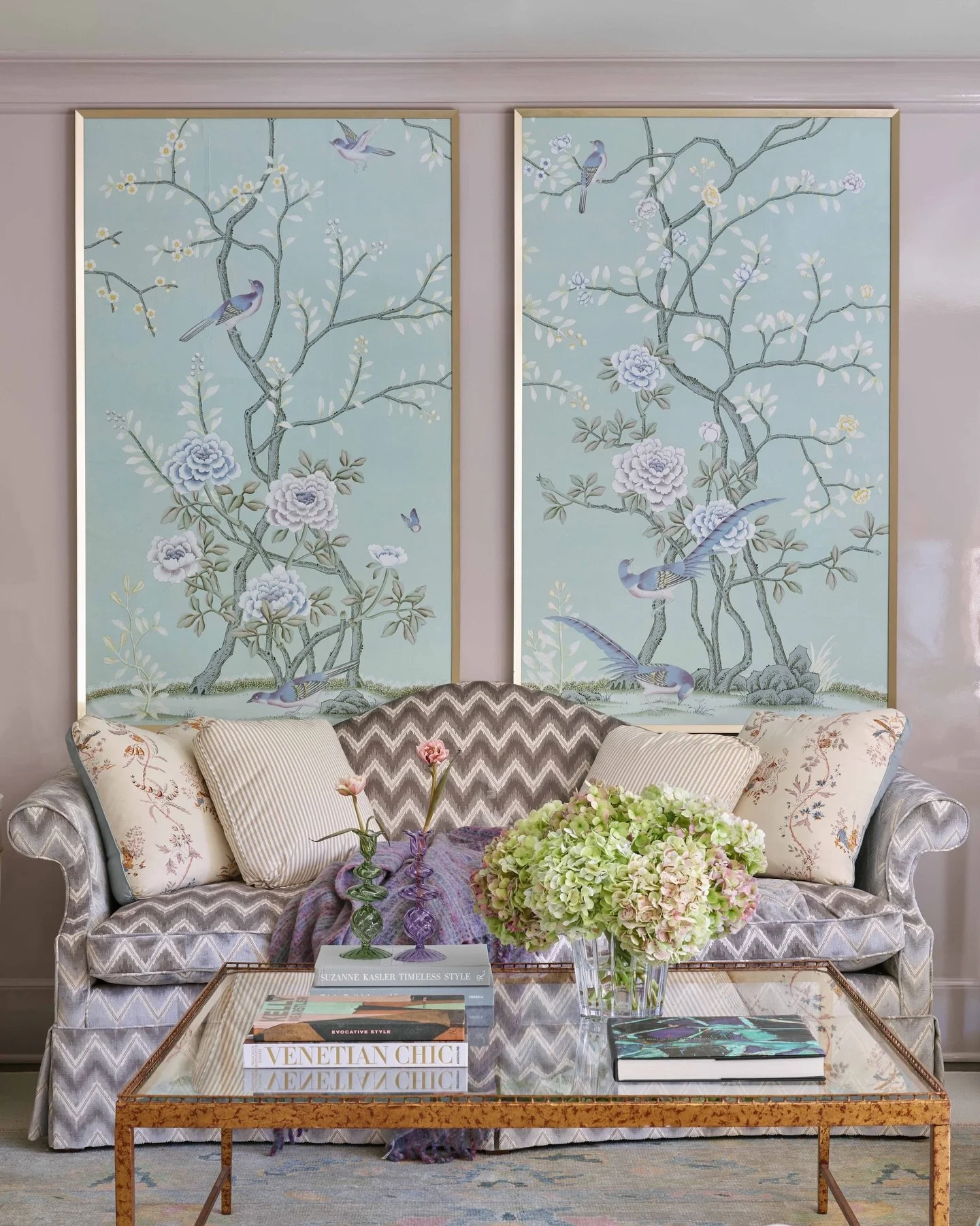 Is it just us, or does romance not always need to be red and pink? Softened purples, lived in layers, and quiet drama.

Swipe for details worth a closer look.

#InteriorDesignInspiration #LivingRoomDesign #BradfordLowryInteriors #AtlantaDesigner