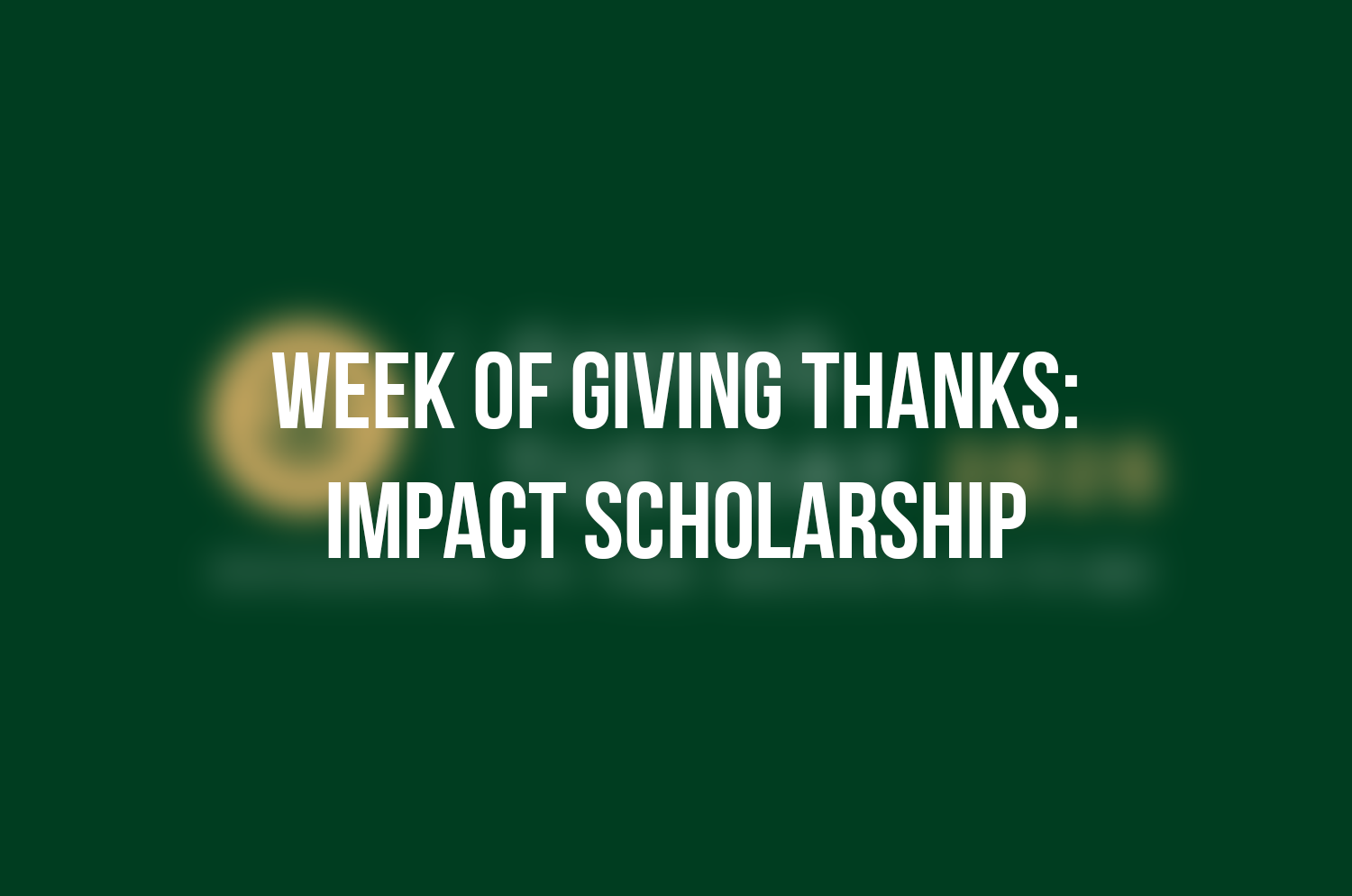 Week of Giving Thanks: Day 2