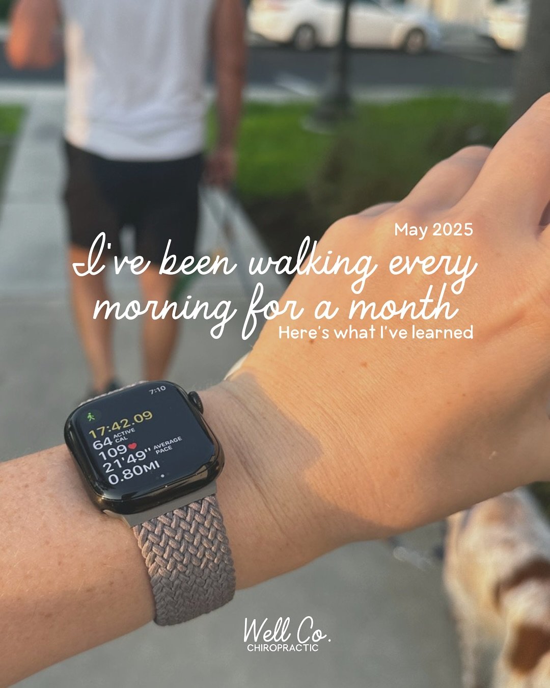 Every morning for the month of May, I have walked with my husband and pup for at least a mile. I hate to report that they are in fact right, it does improve your life. I will report back more findings over the rest of the summer!

#sarasotachiropract