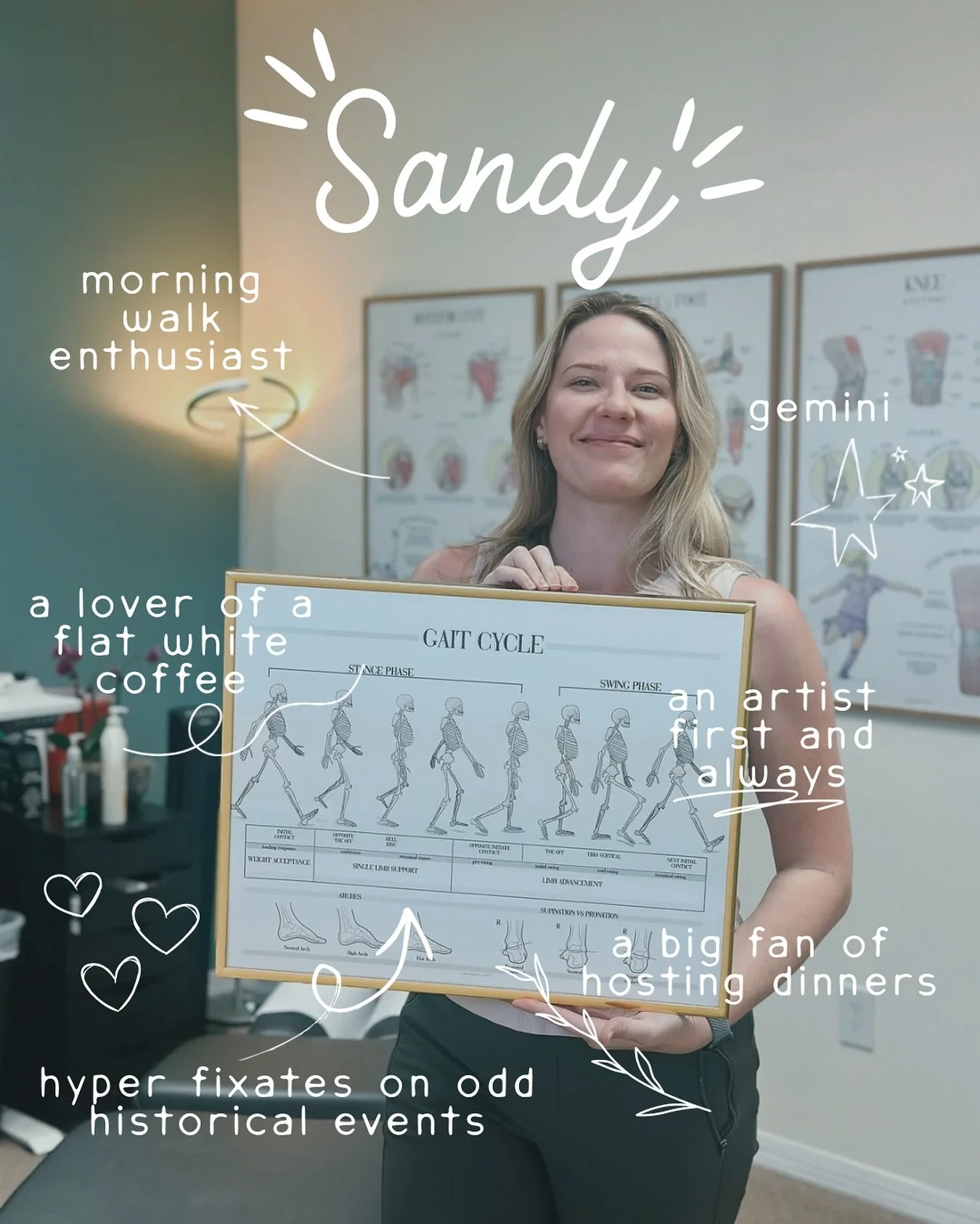 Doctor Intro ~ Dr. Sandy Arthur

Dr. Sandy is a board certified chiropractor, certified in acupuncture and specializes in Active Release technique (full body certified). 

Dr. Sandy is local to Sarasota, born and raised. Her passion is helping people