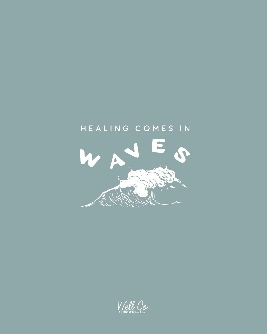 Healing Comes in waves caption - Sarasota may get some small surf, but that doesn&rsquo;t mean that we aren&rsquo;t seeing waves 😉 Healing happens in stages. Different parts of your body heals at different rates, like bone breaks heal faster than ca