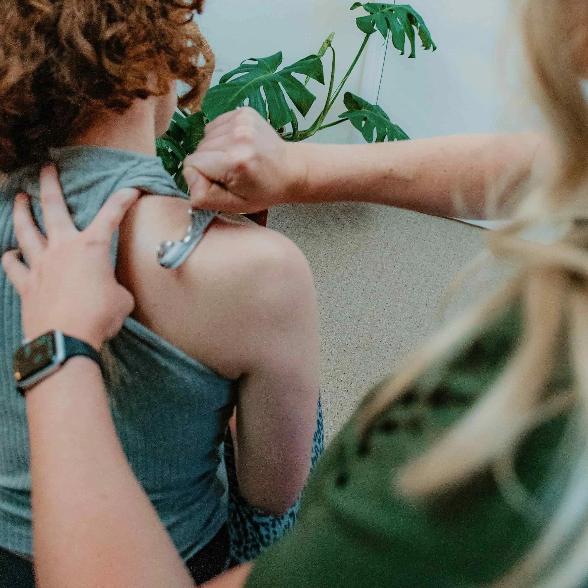 IASTM therapy for shoulder pain at Sarasota chiropractic clinic